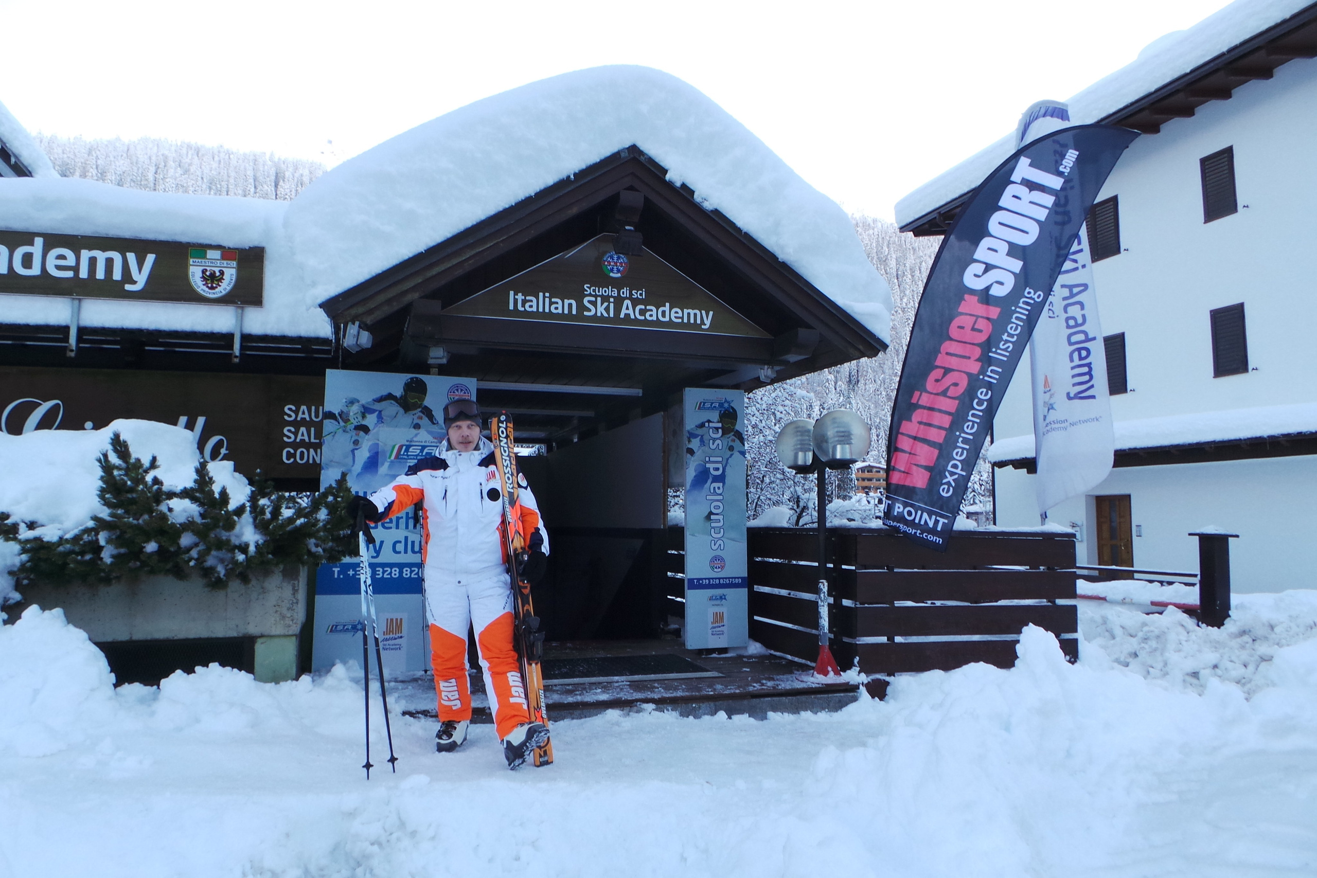 Обучение с инструктором. Инструктор по горным лыжам Василий Жидков