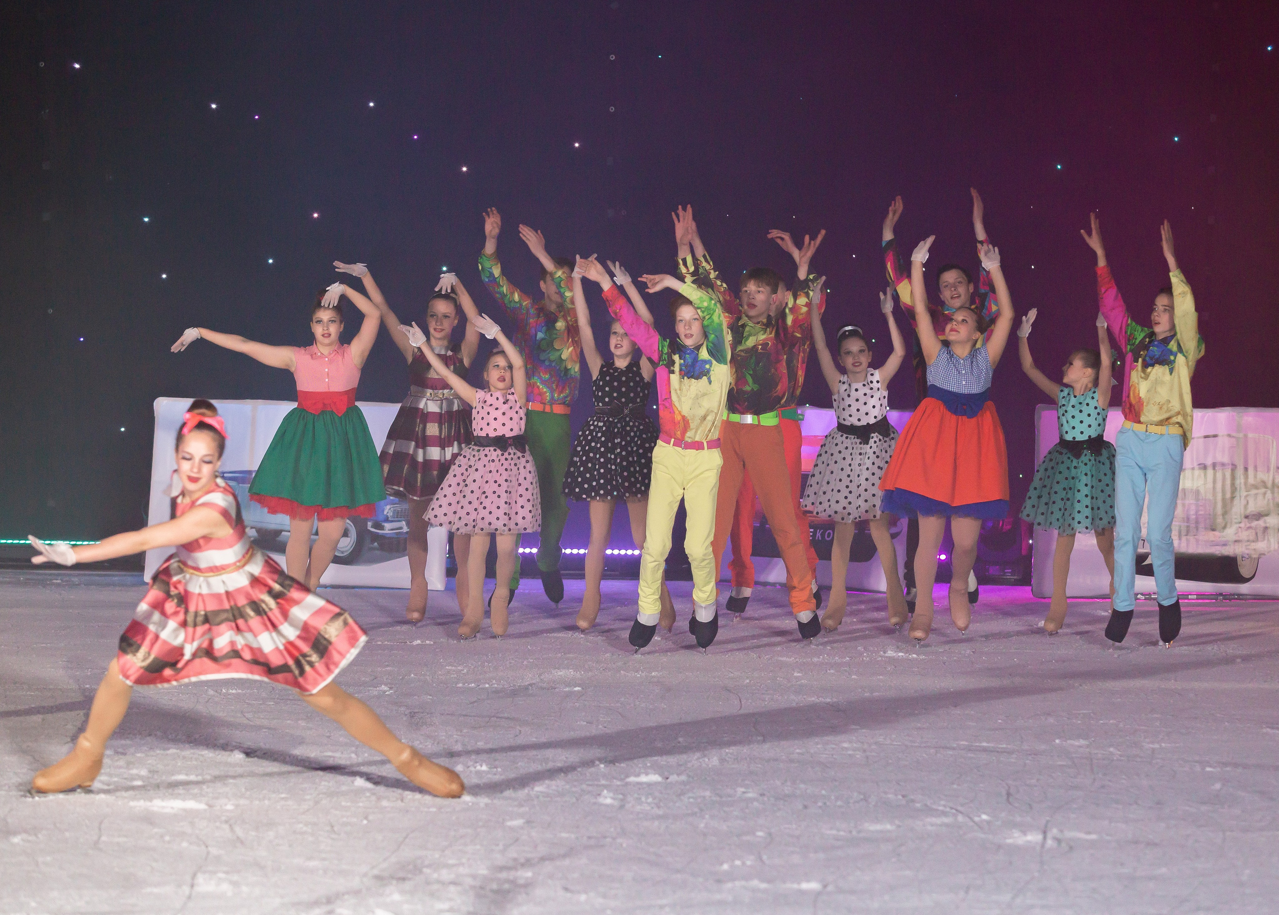 Отчетный концерт. Детский театр на льду «АЛЕКО» 47 сезон. Май 2024 г. Репортажный фотограф в Москве