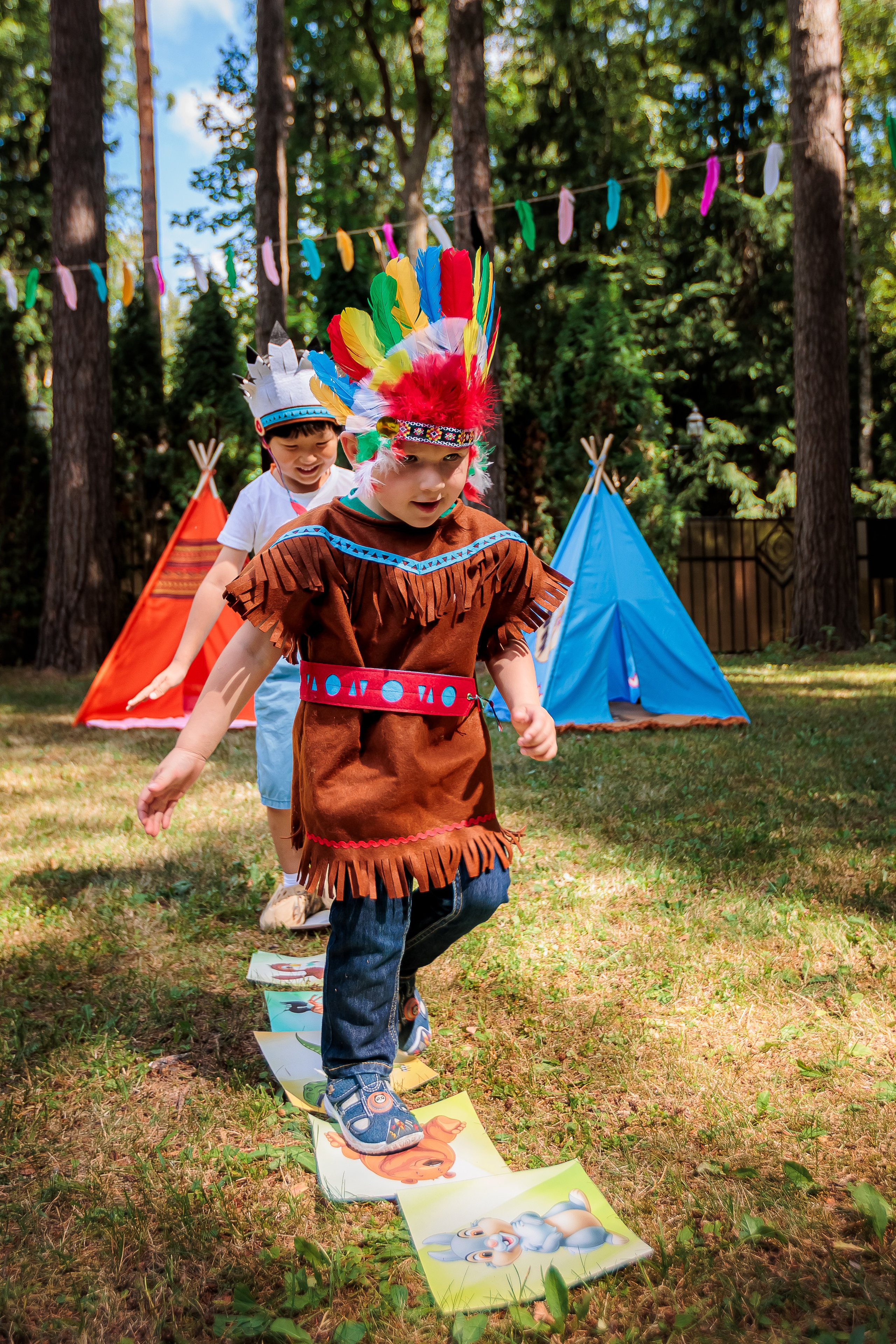 День рождения Леона «Индейцы». Семейный и детский фотограф Комина Елена, Власиха, Одинцово