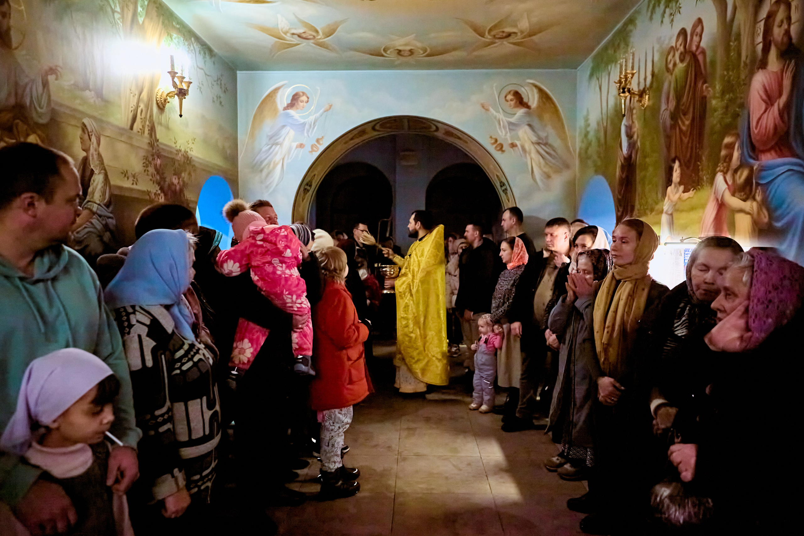 Фотографии во время богослужения
