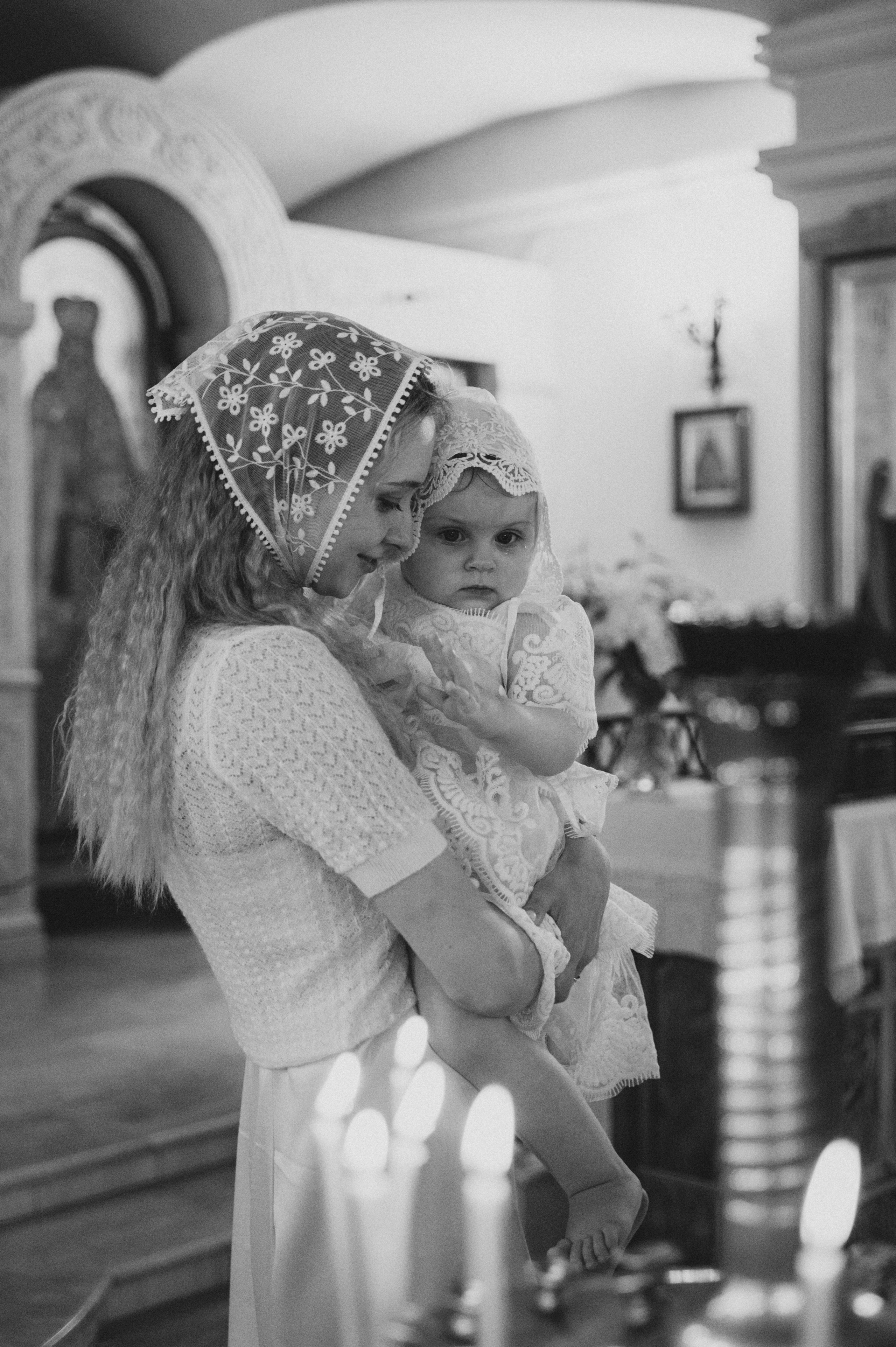 Крещение Владиславы (Криптовый храм в честь собора Новомучеников и Исповедников земли Белорусской). Семейный фотограф в Минске Дарья Дреко