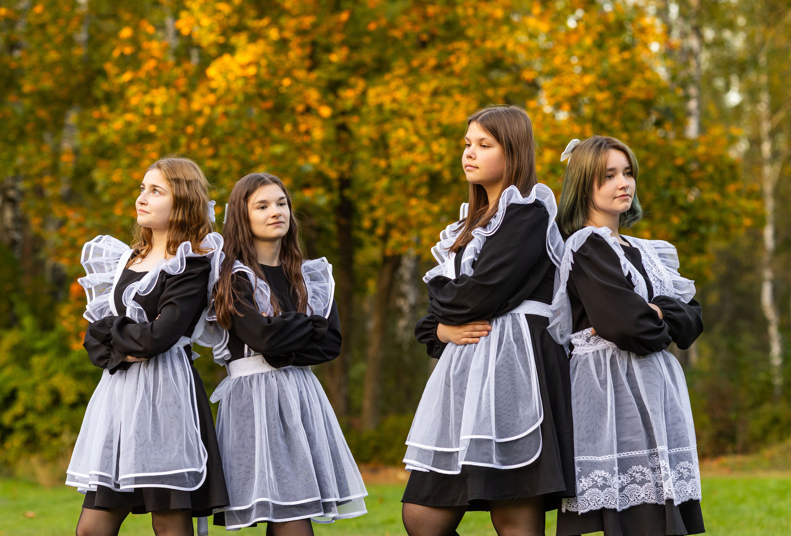 Осенняя фотосессия у школы с учителем. Семейный и детский фотограф Анна Петракова