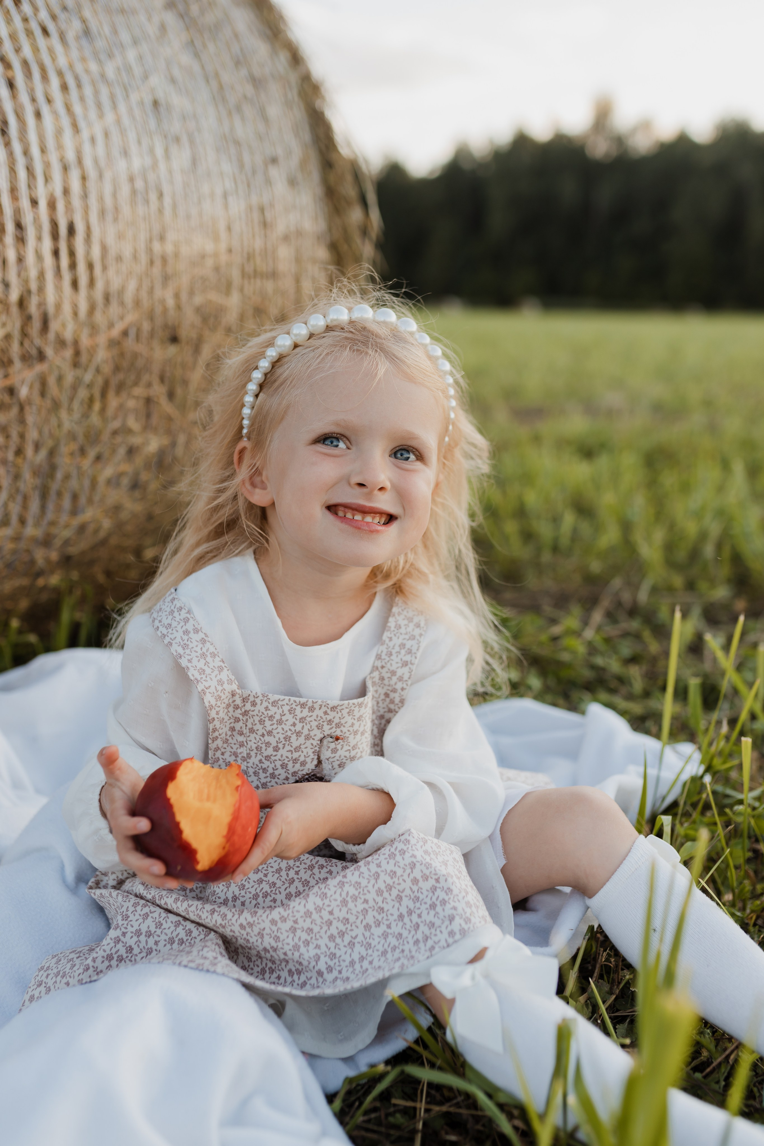 Семья Смирновых в поле с сеном. Семейный и детский фотограф в городе Подолск МО Крылова Ирина
