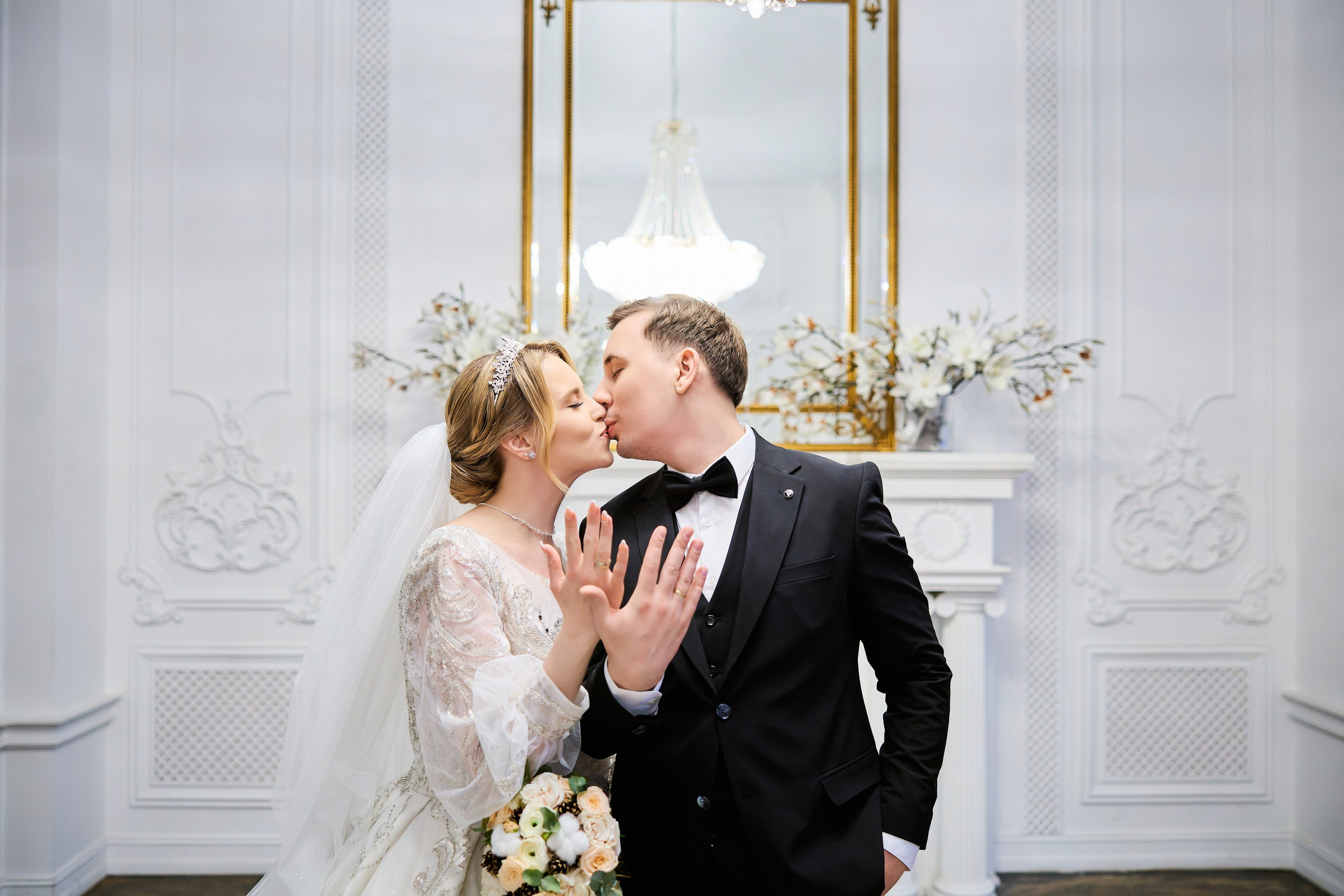 Свадебная фотосессия в студии. Свадебный фотограф Сергей Колбинский