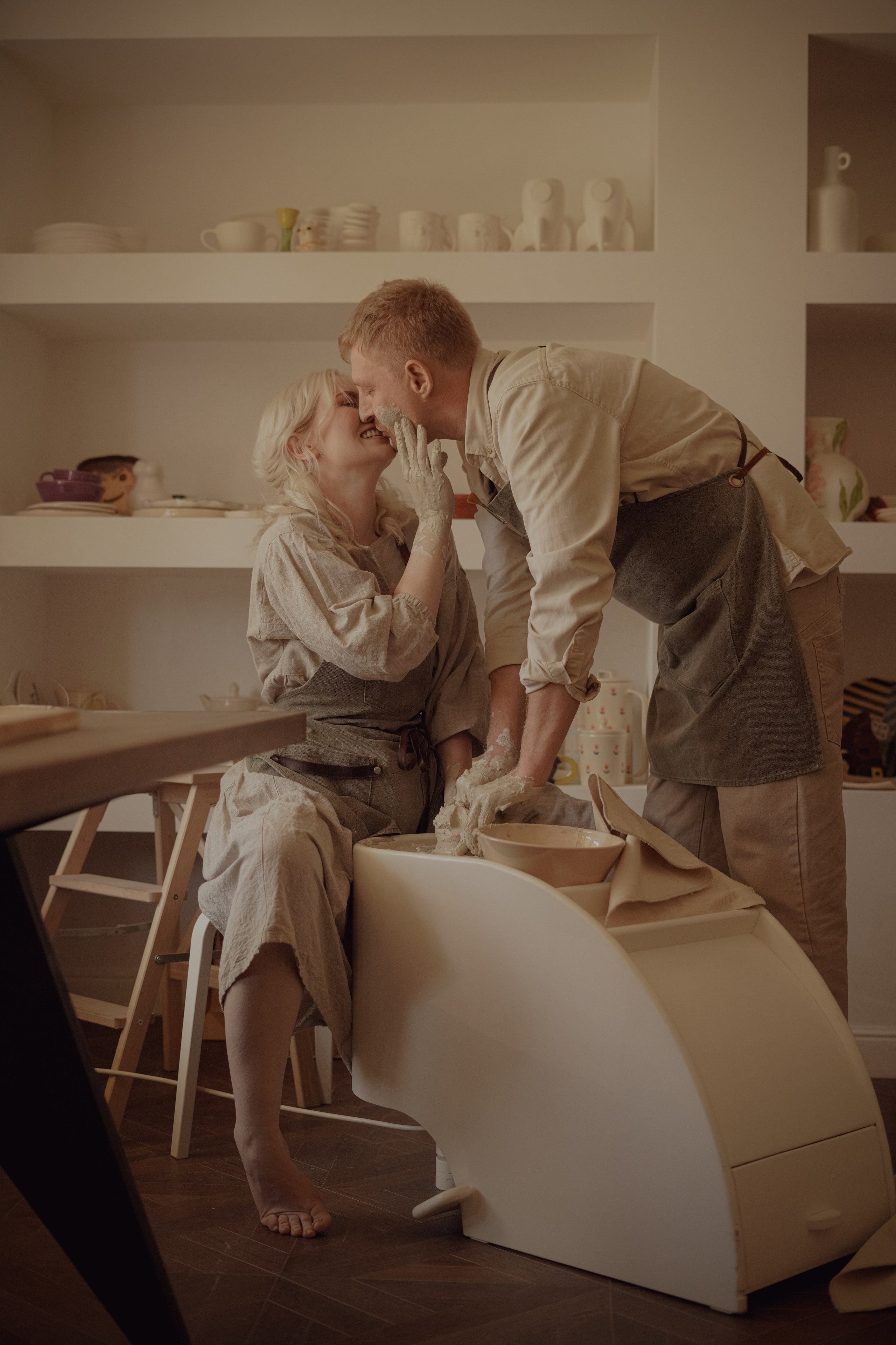 История в гончарной мастерской. Свадебный и семейный фотограф Афанасьева Анна в Кисловодске