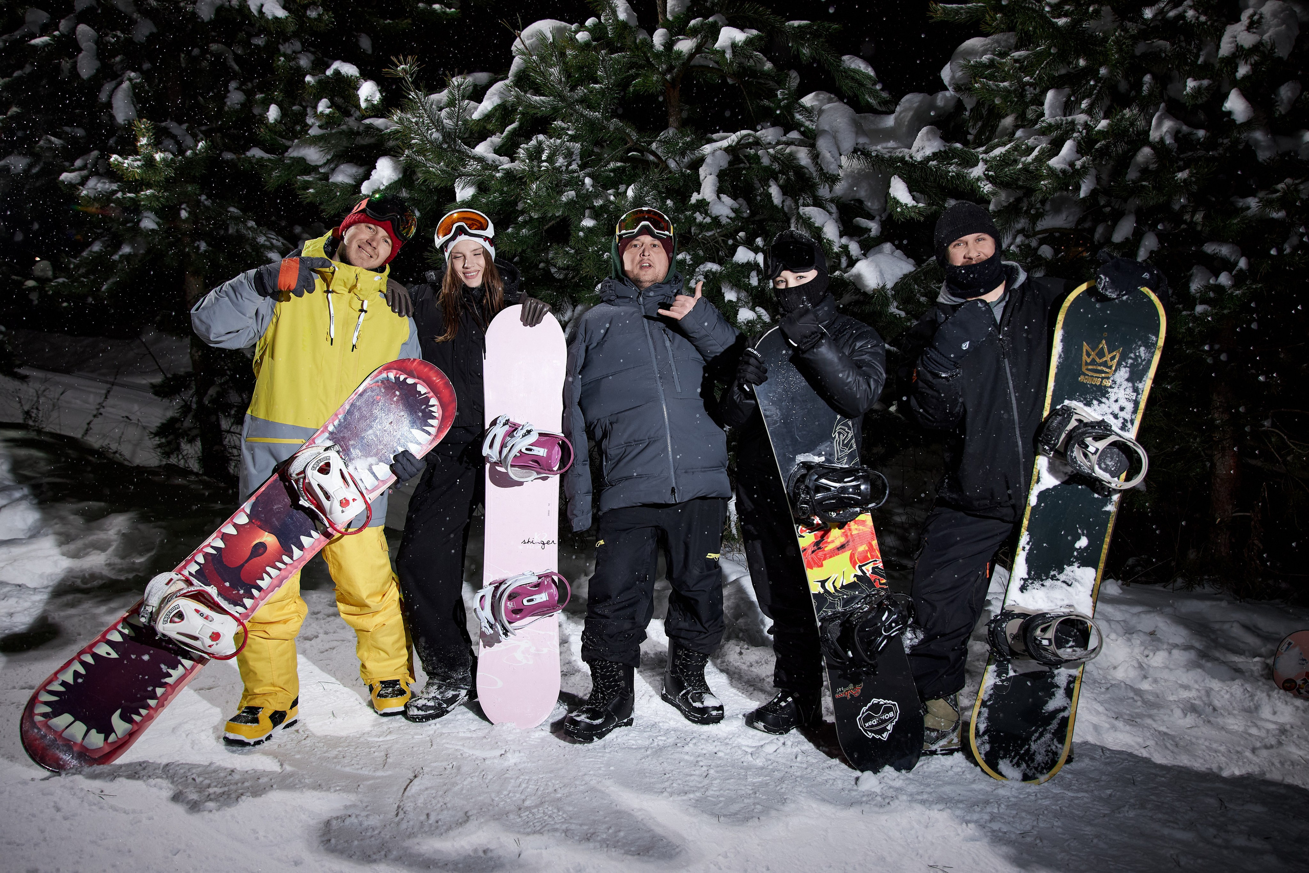 Сноубордисты. Фотограф Алексей Яковлев