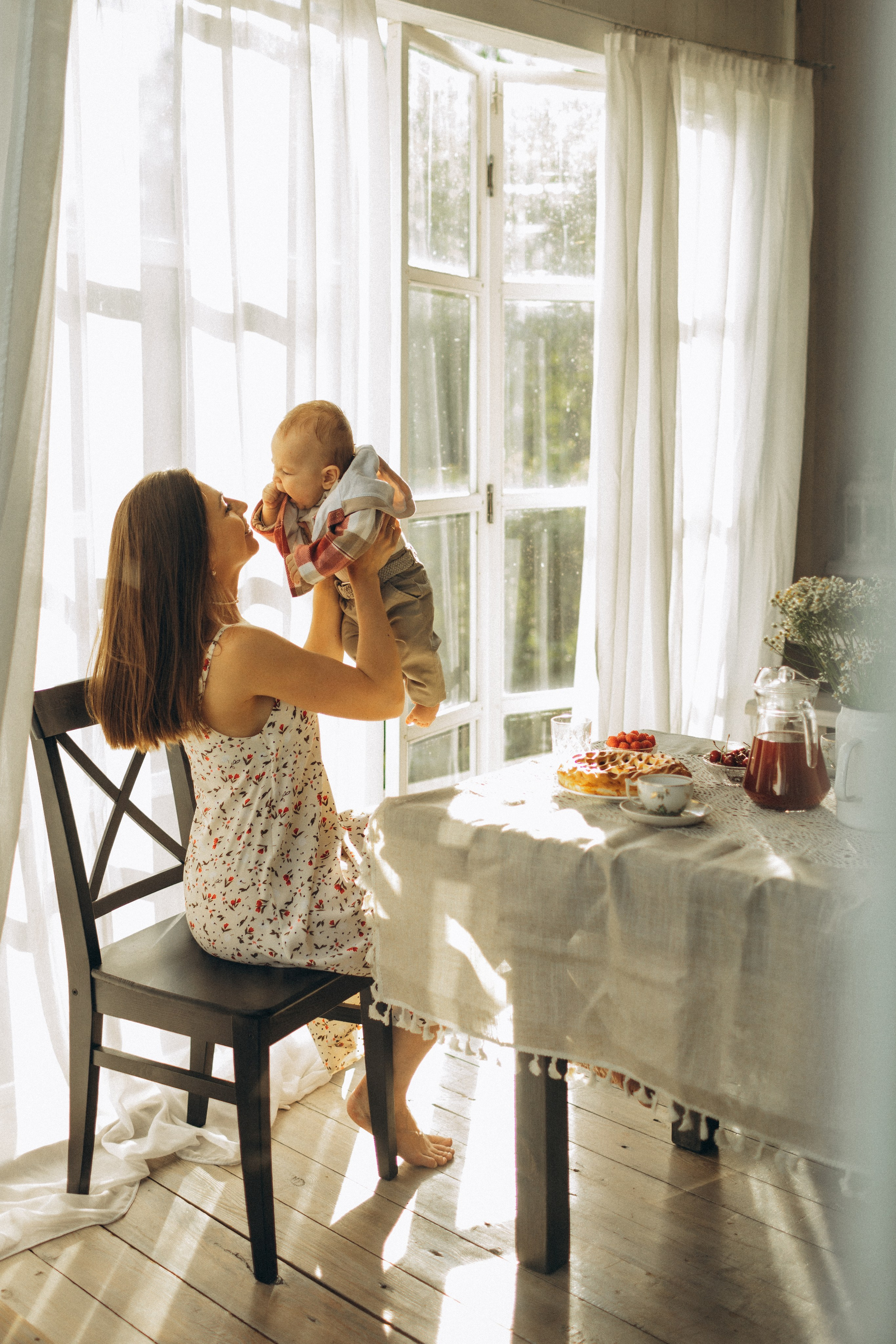 Лето, дача и вкусный ягодный пирог). Семейный фотограф в Москве Валерия Карпова