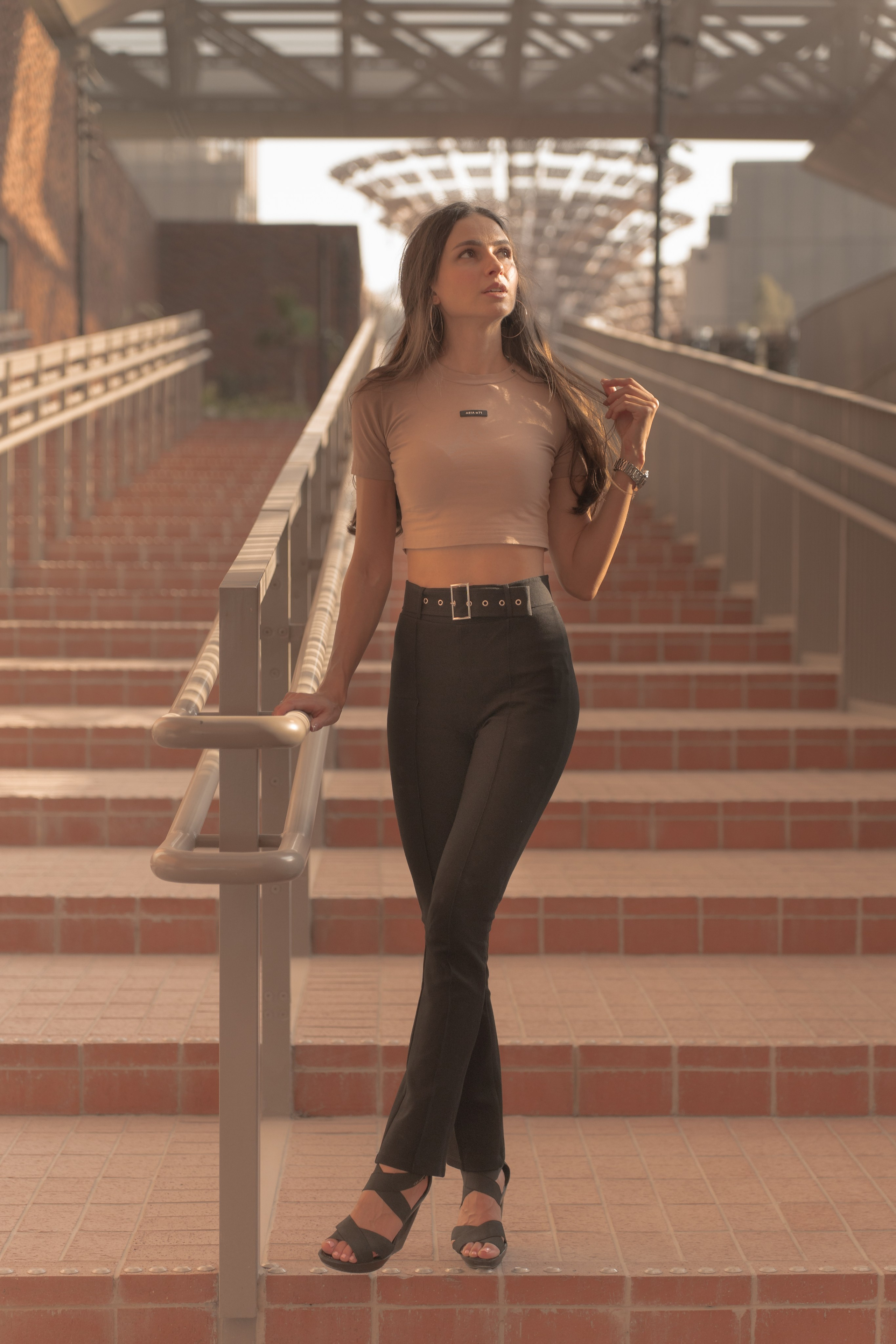 Colorful architectural backdrop at Expo 2020