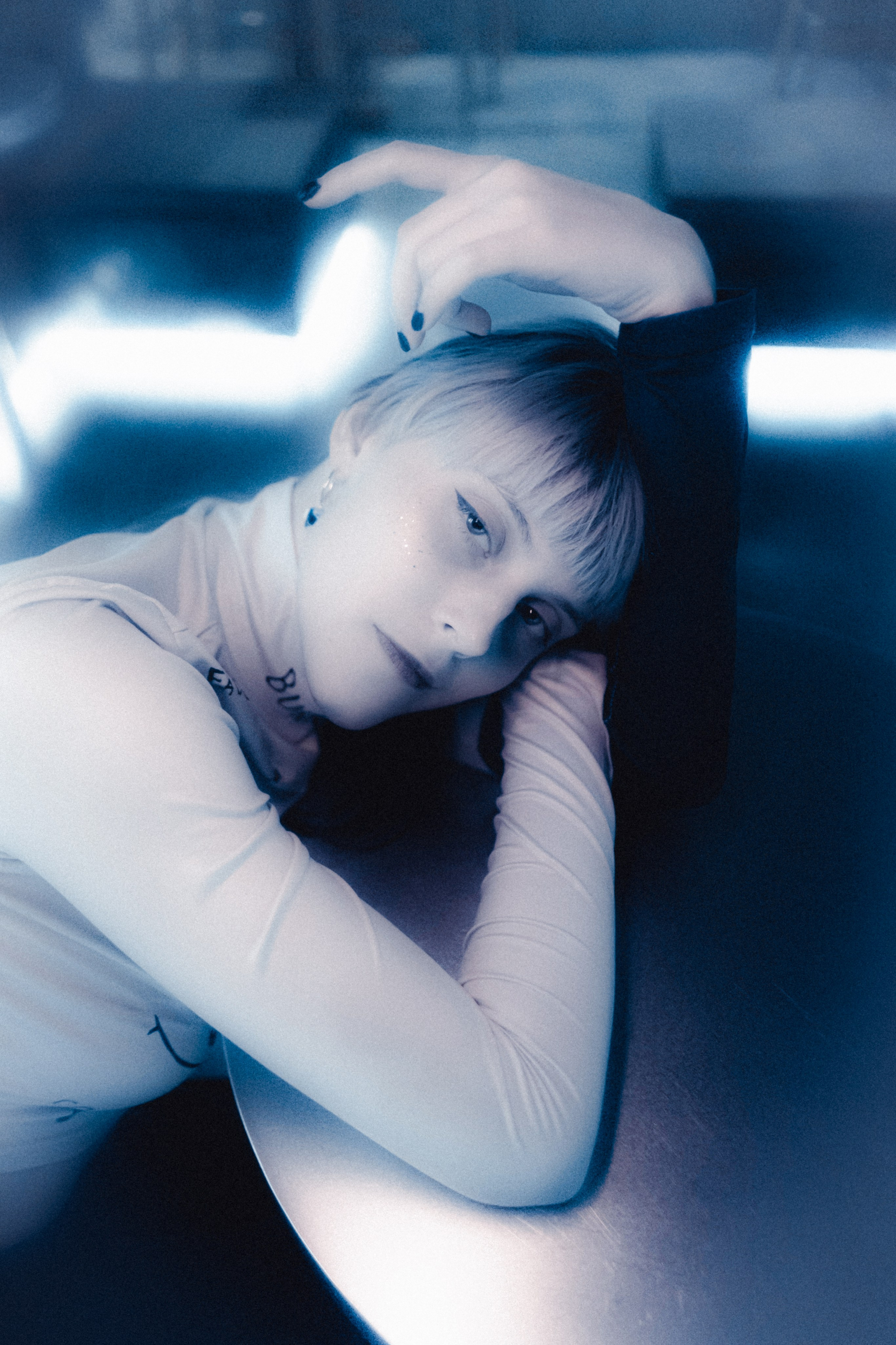 Юля | Blue glow. DENY DEW Фотограф Санкт-Петербург