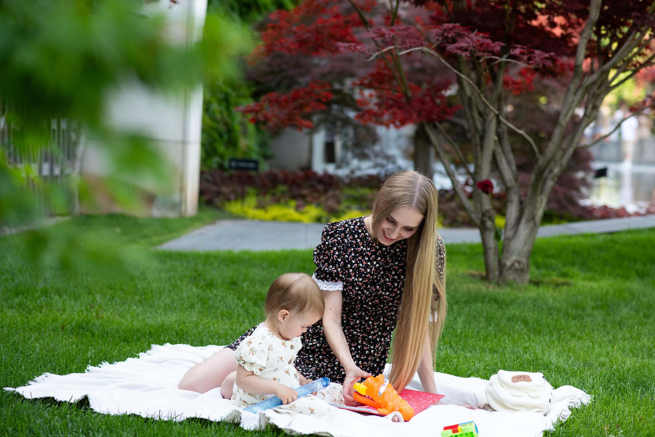 Катя с маленькой Кирой в «Галицком». Фотограф в Краснодаре Анна Карелина