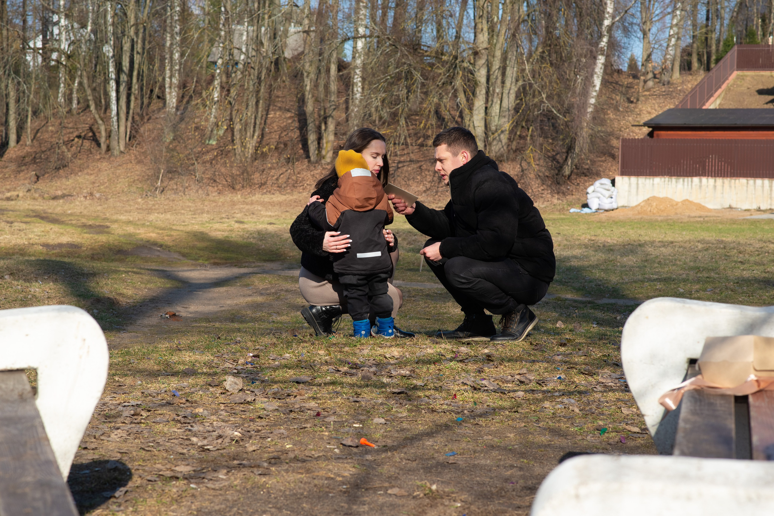Екатерина, Артем и Родион. Семейный фотограф на выписку из роддома и крещение Минск Настя Гришук