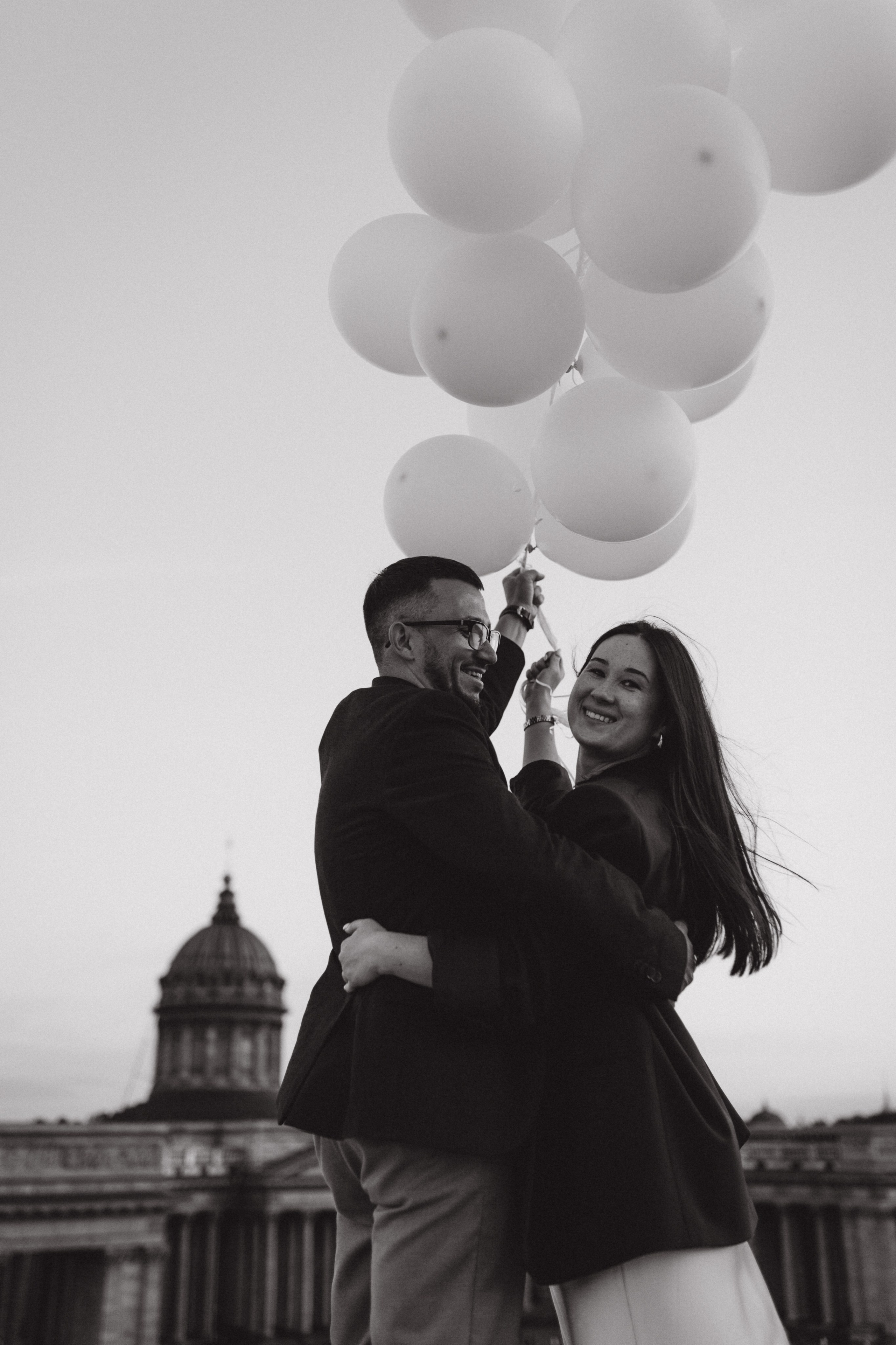 LoveStory на крышах Питера. Фотограф Санкт-Петербург Князева Елизавета