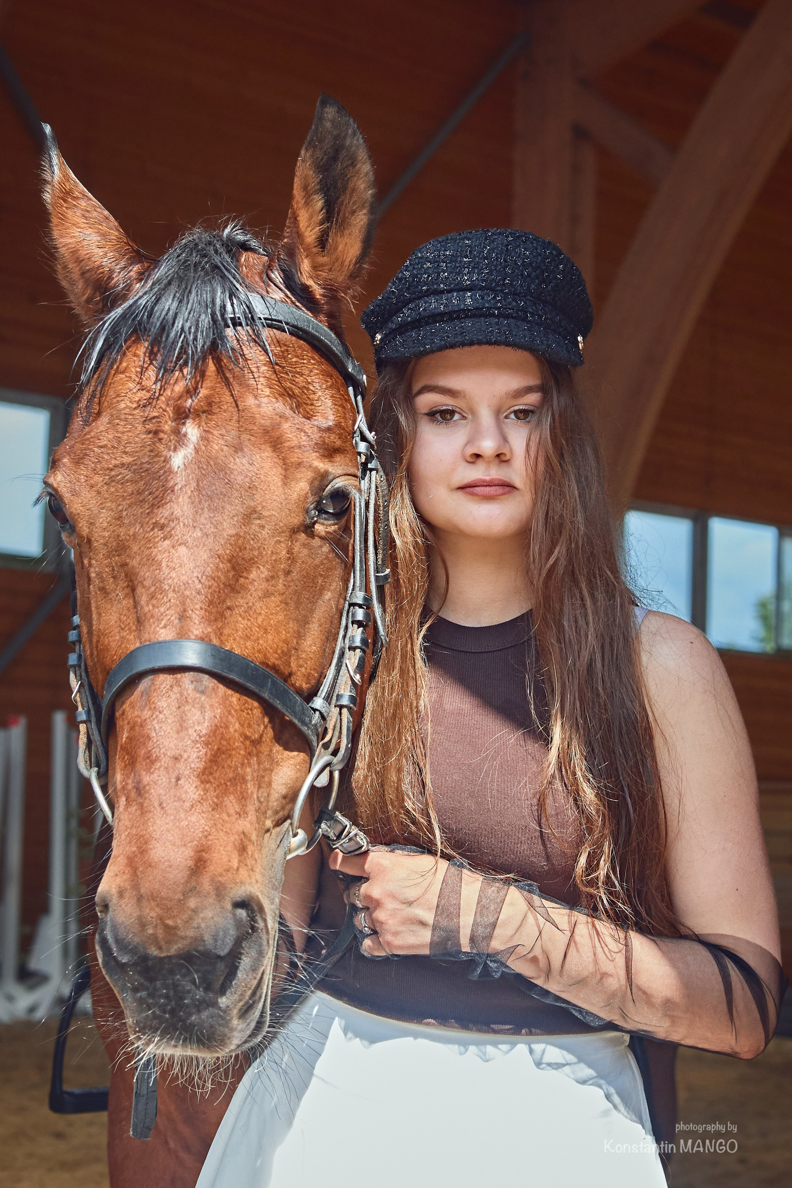 Фотопрогулка для Виктории и Полины на лошадях. Фотограф в Рязани. Свадьба, семейное фото, портрет. Константин Манго