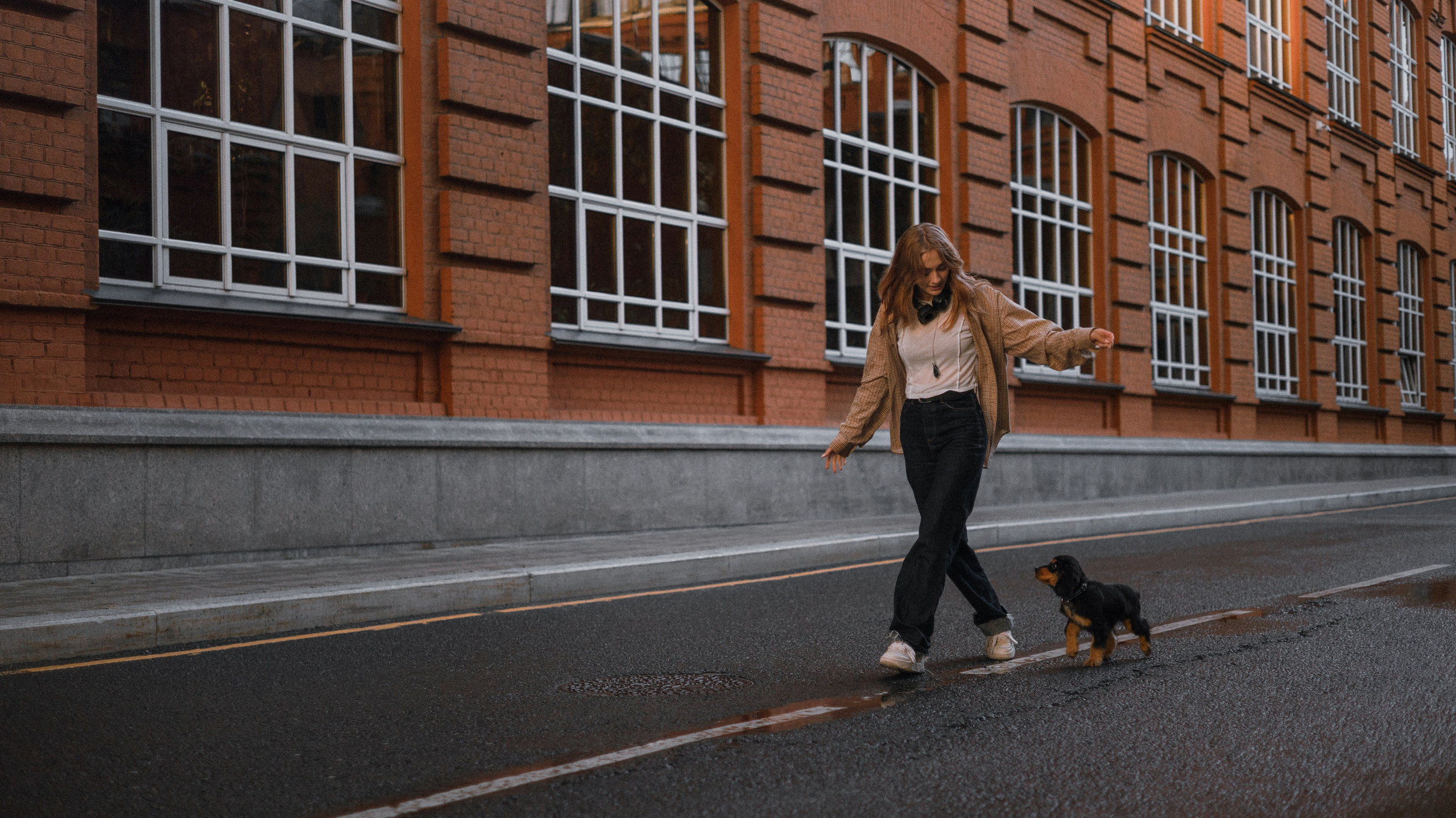 Аня и Ривер. Фотограф-анималист Богданова Полина