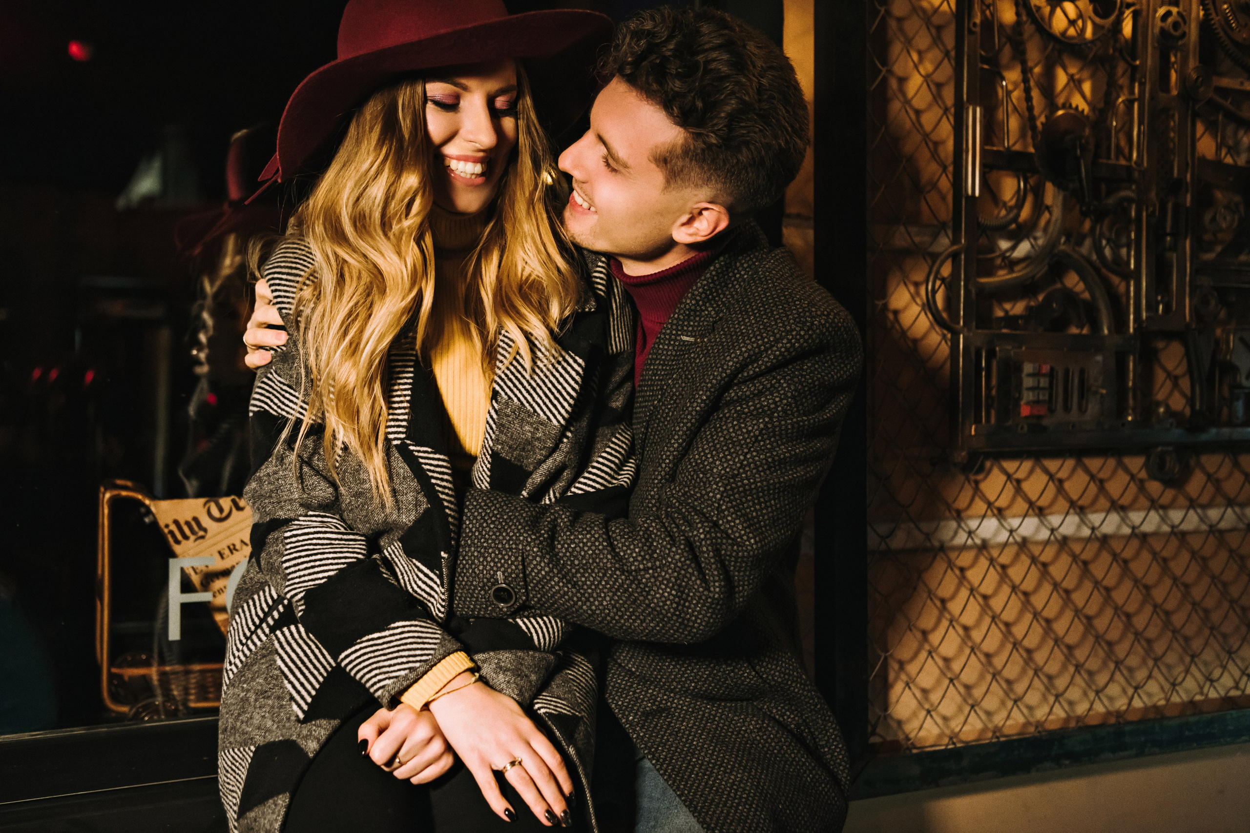 Настя и Игорь. Вечерний центр. Свадебный фотограф в Санкт-Петербурге София Шубик