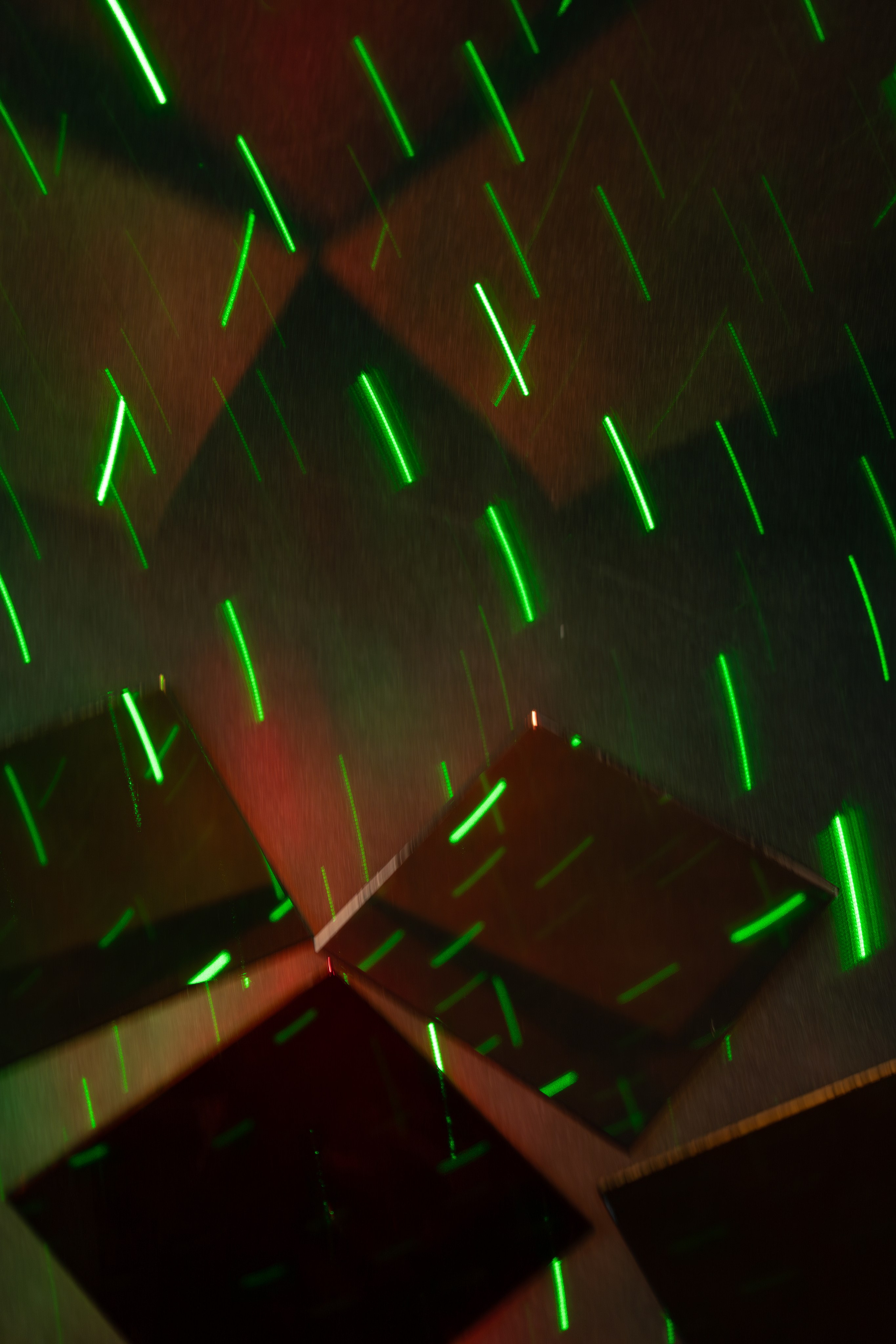 Из серии "Геометрия пустоты", 2026. Холст, стекло, свет.