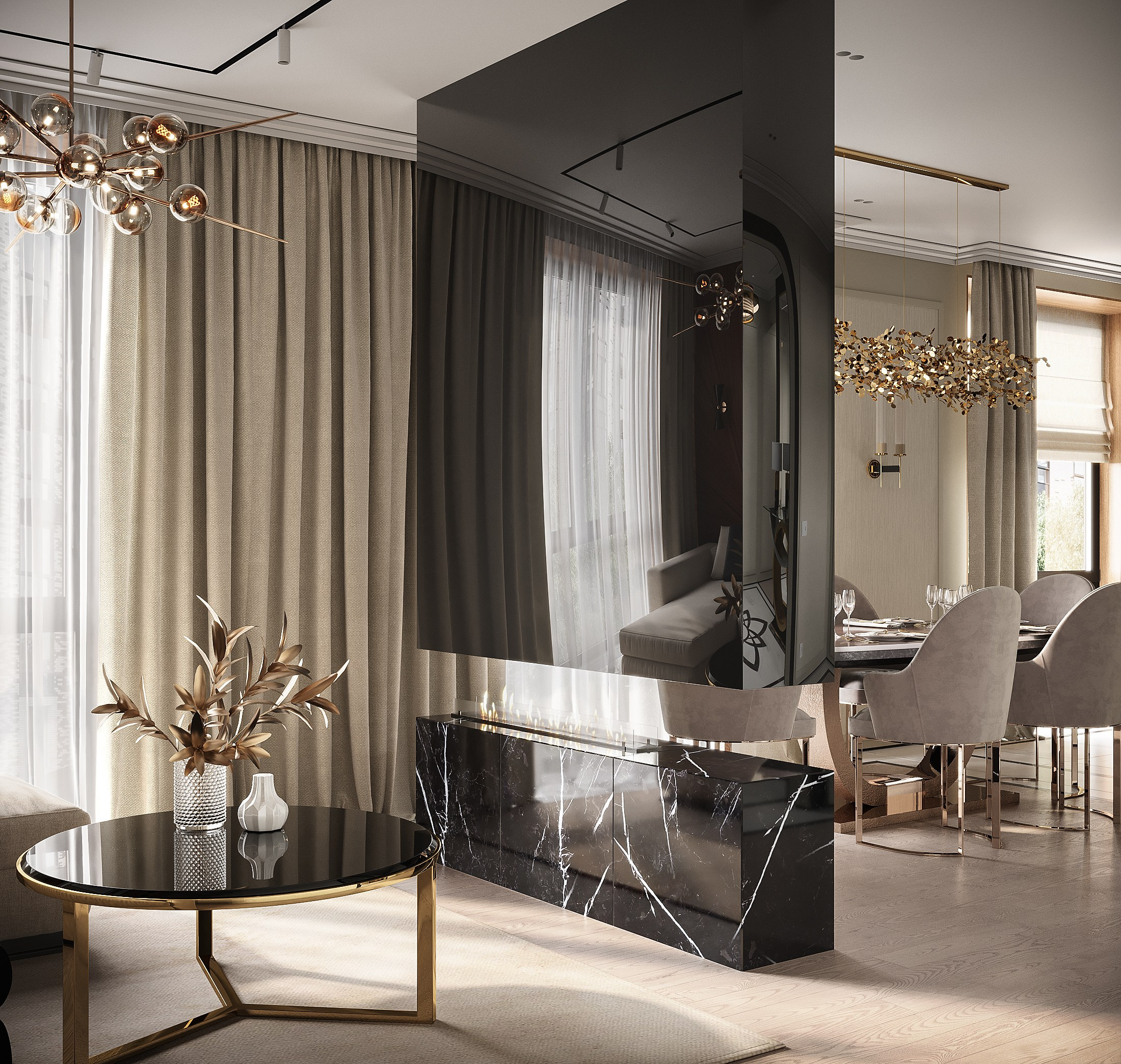 Проект Волгоградский 209 м². Студия 3D визуализации