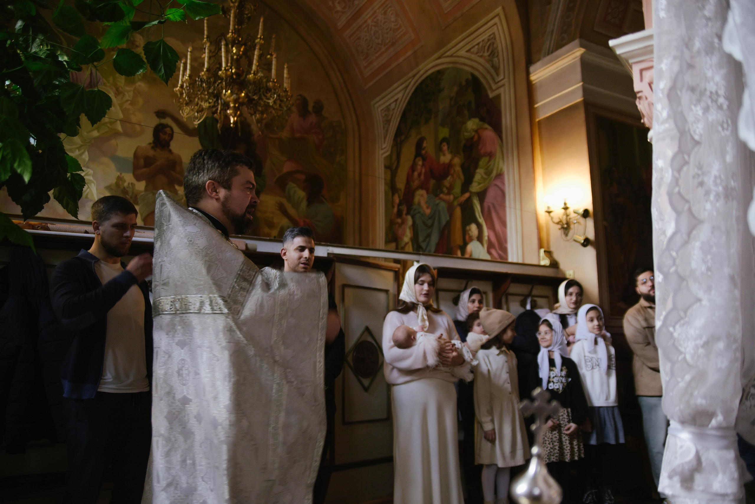 Таинство крещения Савва Храм Воскресения Словущего в Даниловской Слободе. Фотограф Лола Волна, город Москва