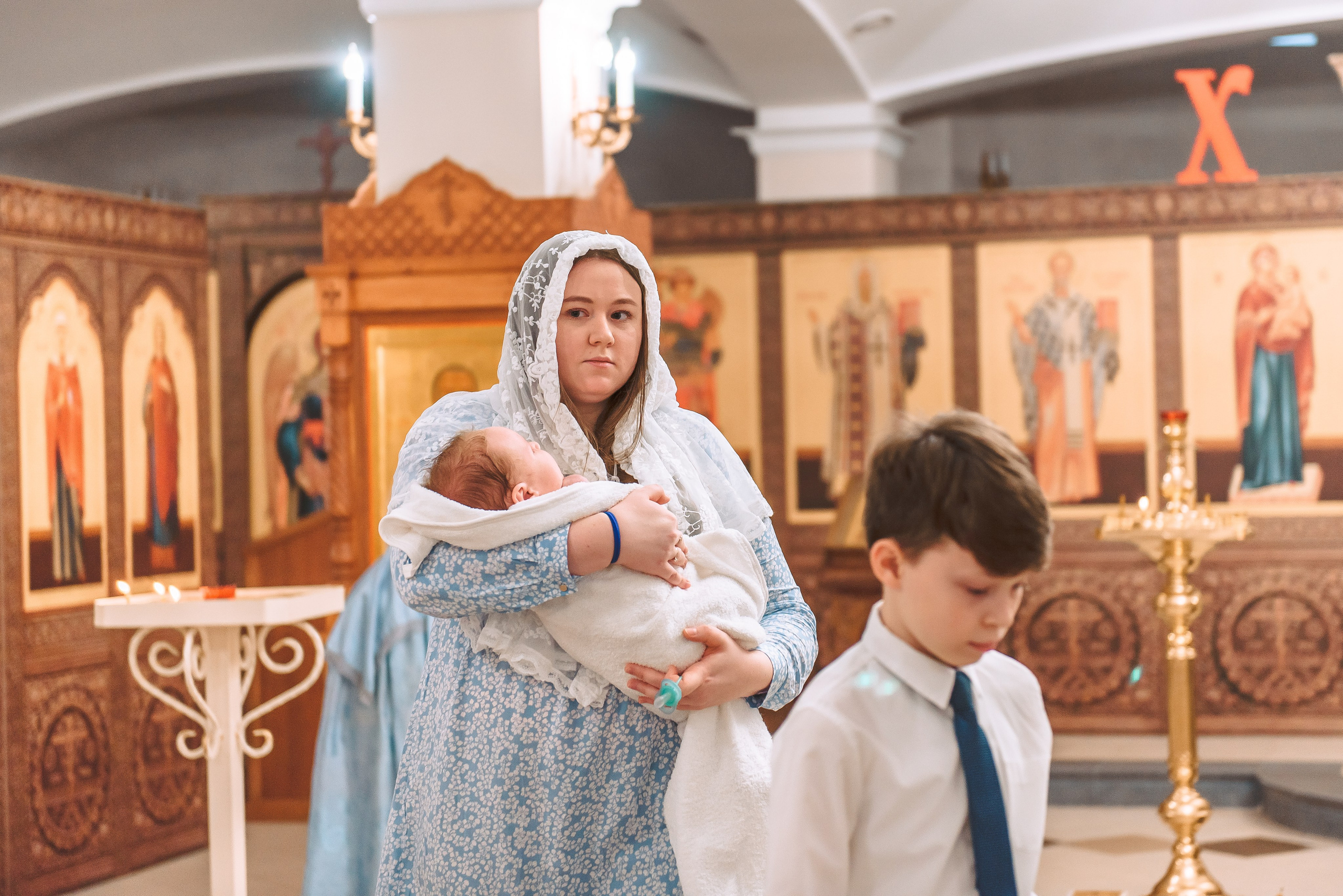 Крещение в Храме иконы Божией Матери Неупиваемая Чаша. Свадебный и семейный фотограф в Москве Юлия Винник