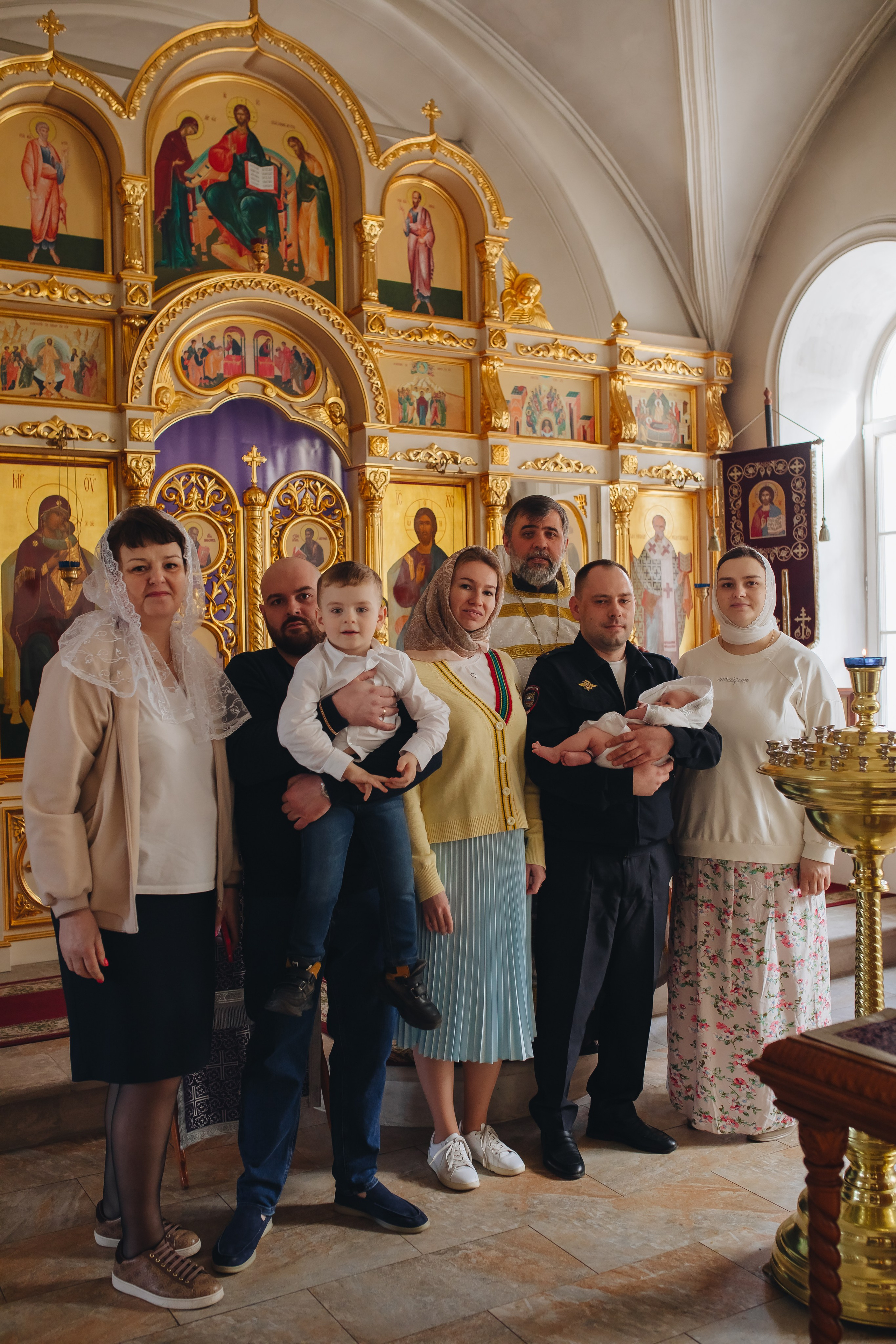 Крещение в светлом Храме. Семейный и детский фотограф в Москве Дорогова Екатерина