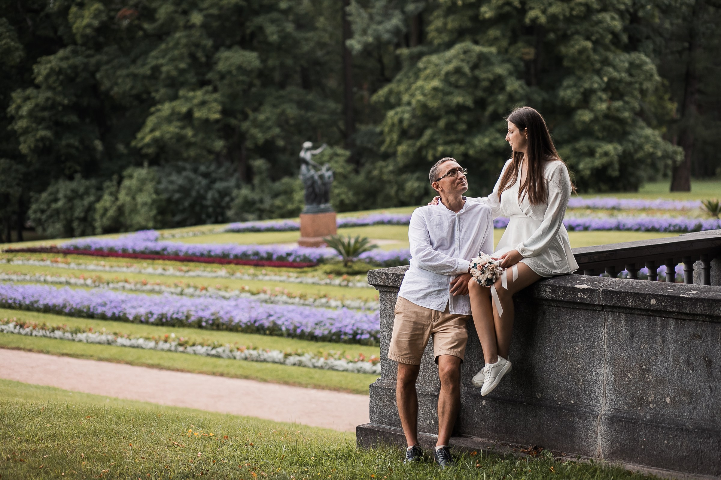 Вероника и Александр. Прогулка в Екатерининском парке. Свадебный и семейный фотограф в Колпино и СПб Юлия Папанова