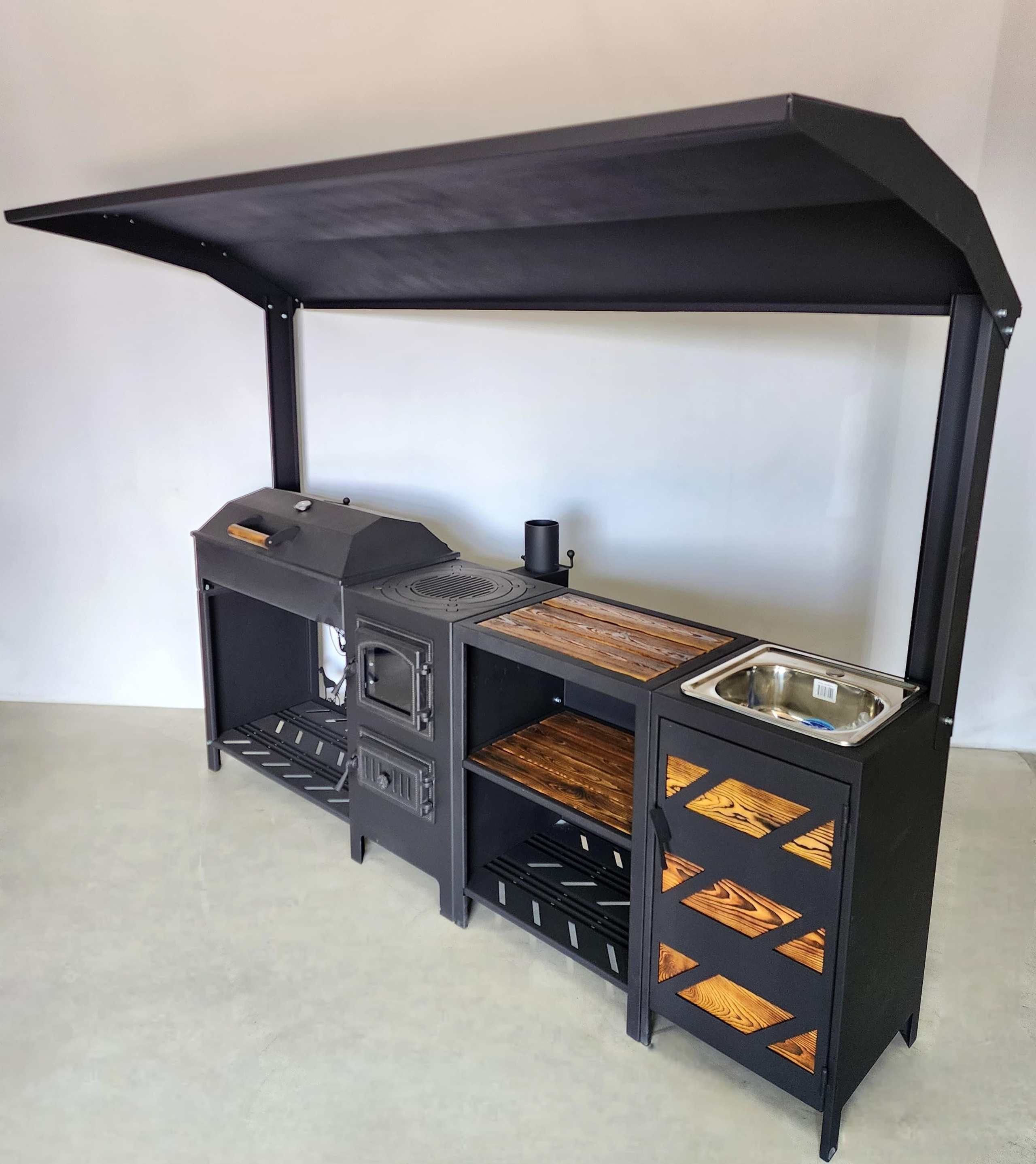 Джета с крышкой барбекю. Купить / заказать мангал для дома в Краснодаре от производителя «Мангал Мастер»