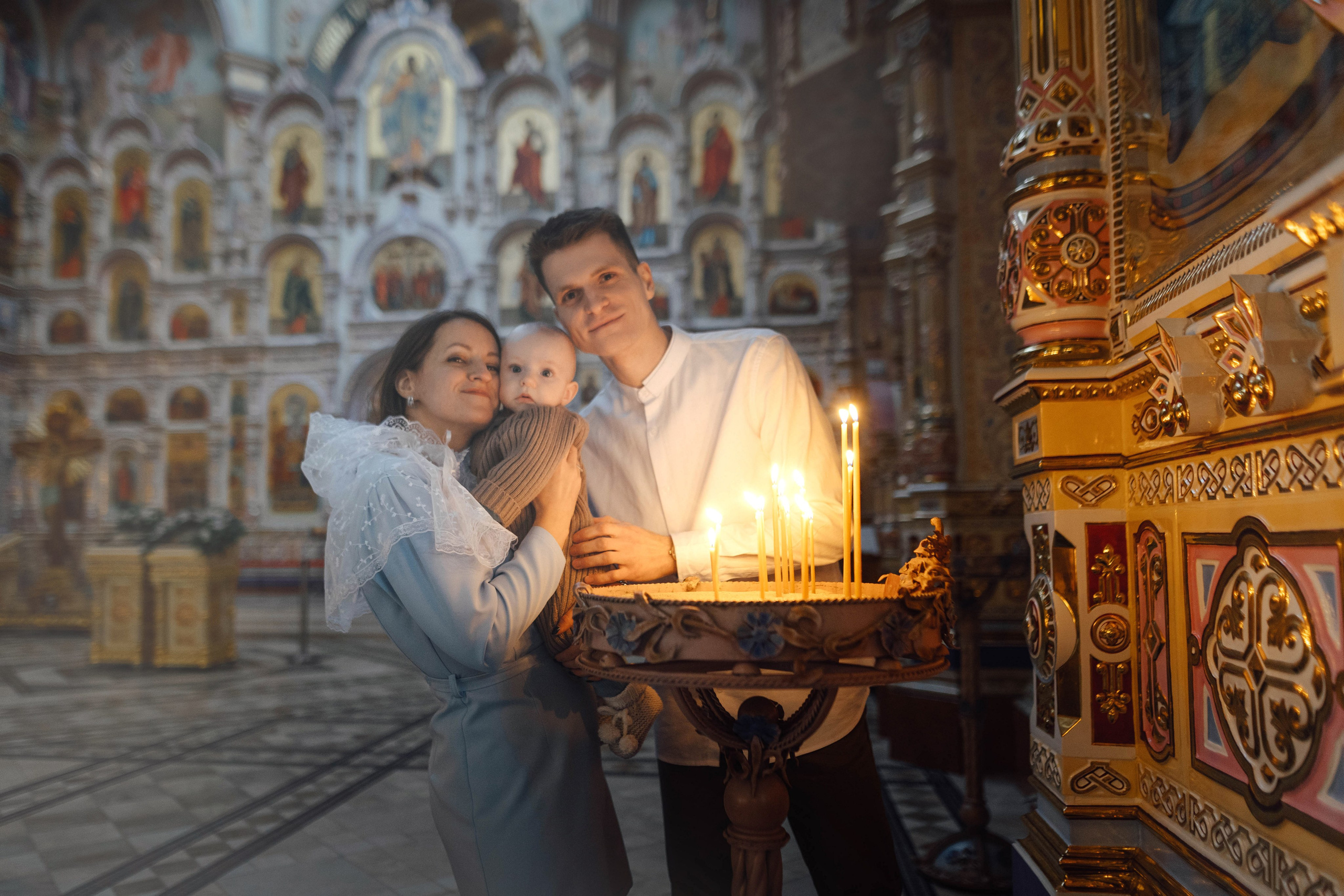 Крещение Матвея, храм Святой Троицы, декабрь 2025