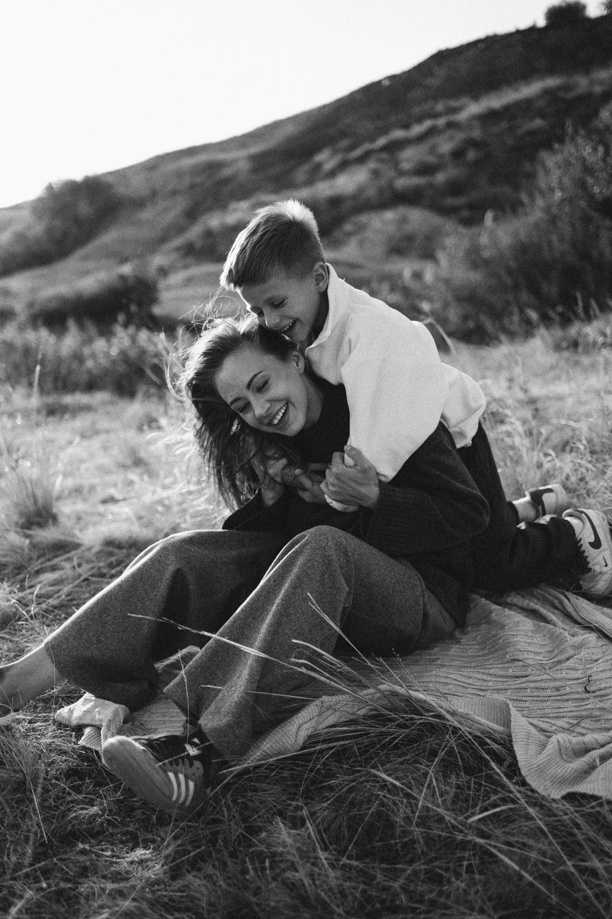 Семейная история, закат в Мержаново. Семейный и детский фотограф, таганрог, ростов-на-дону