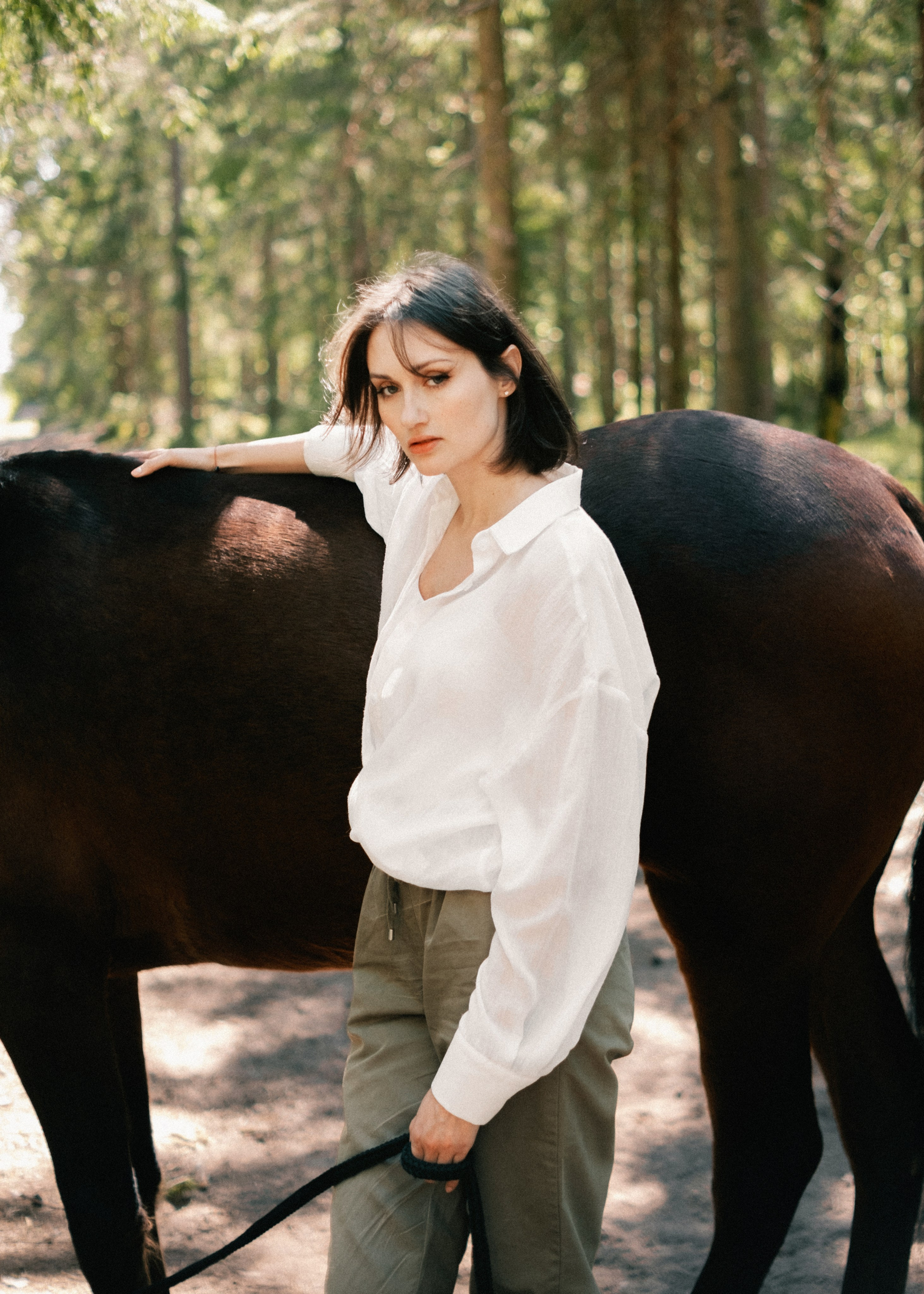 Наташа. Съёмка с лошадкой. Lickord