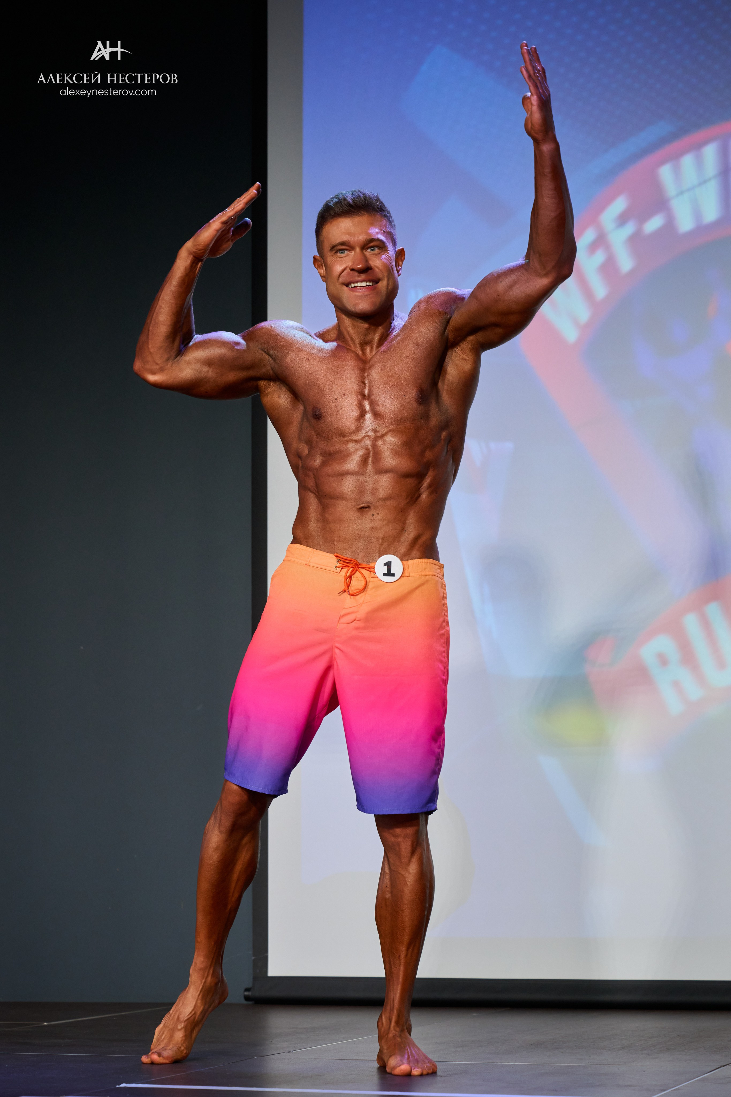Фото с турнира «Прометей 2, WFF-WBBF Russia» 26 октября 2025. Спортивный фитнес фотограф Алексей Нестеров