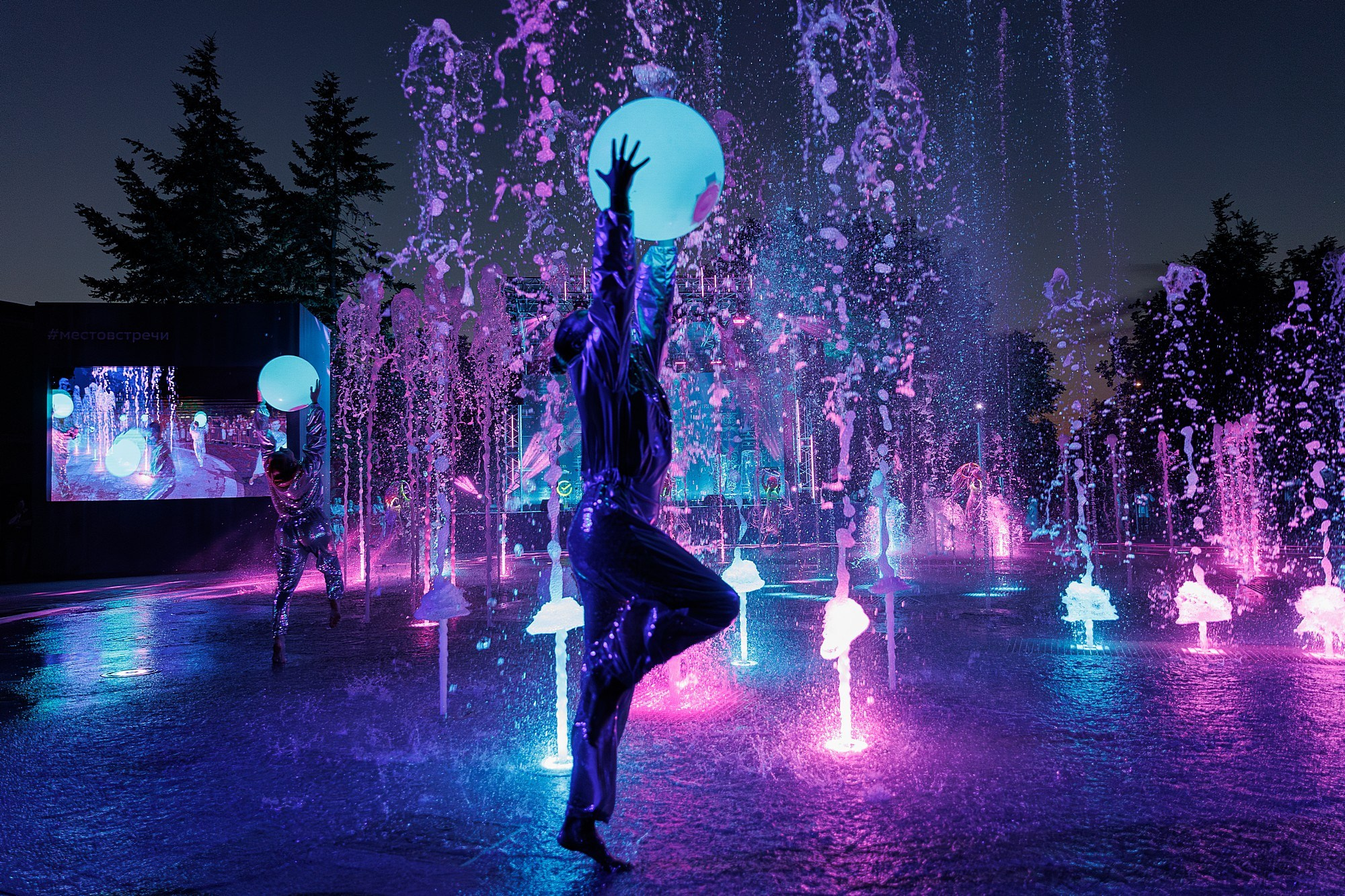 Открытие мультимедийного фонтана | СБЕР. Боченков Вадим | Фотограф в Пскове и Санкт-Петербурге