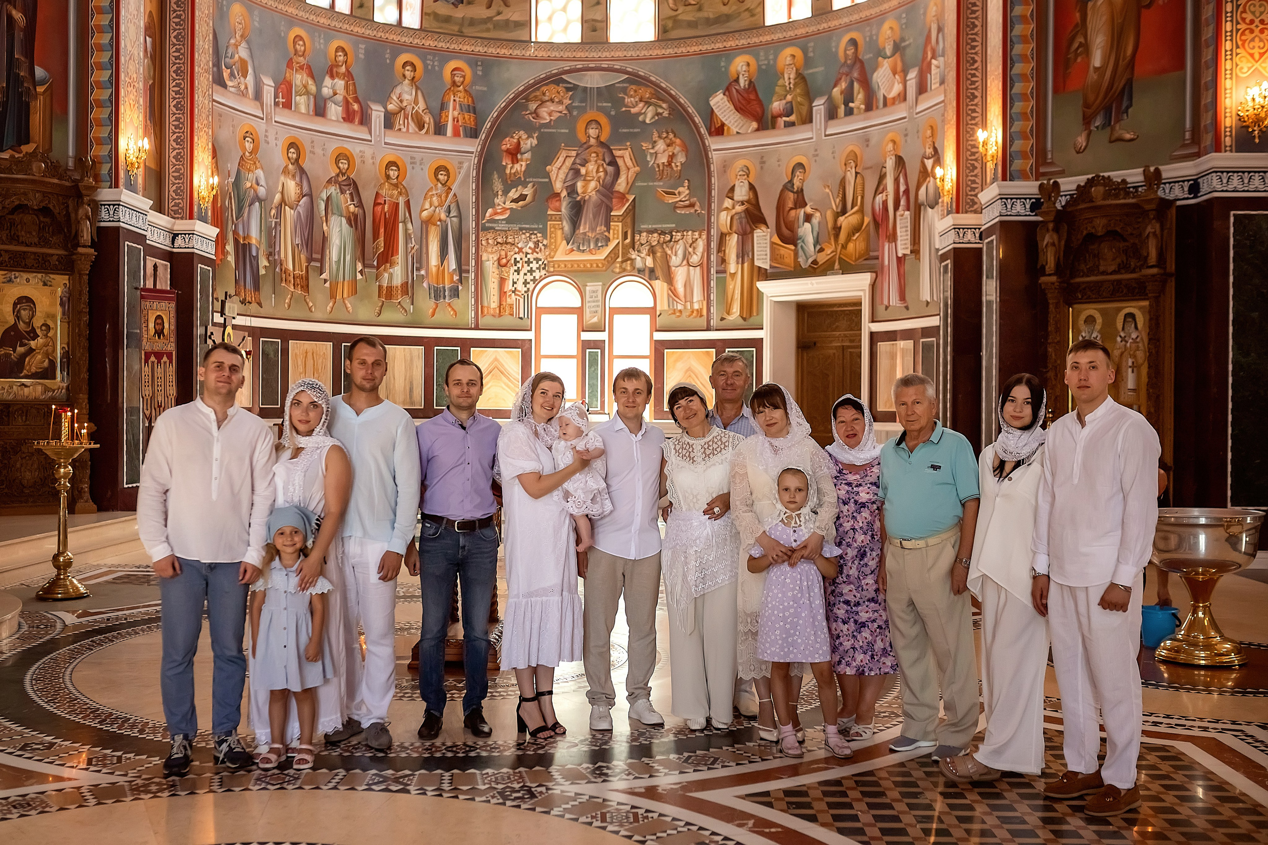 Крещение в Благовещенском Греческом Храме в Ростове-на-Дону. Олеся Семейская свадебный и семейный фотограф в Ростове-на-Дону