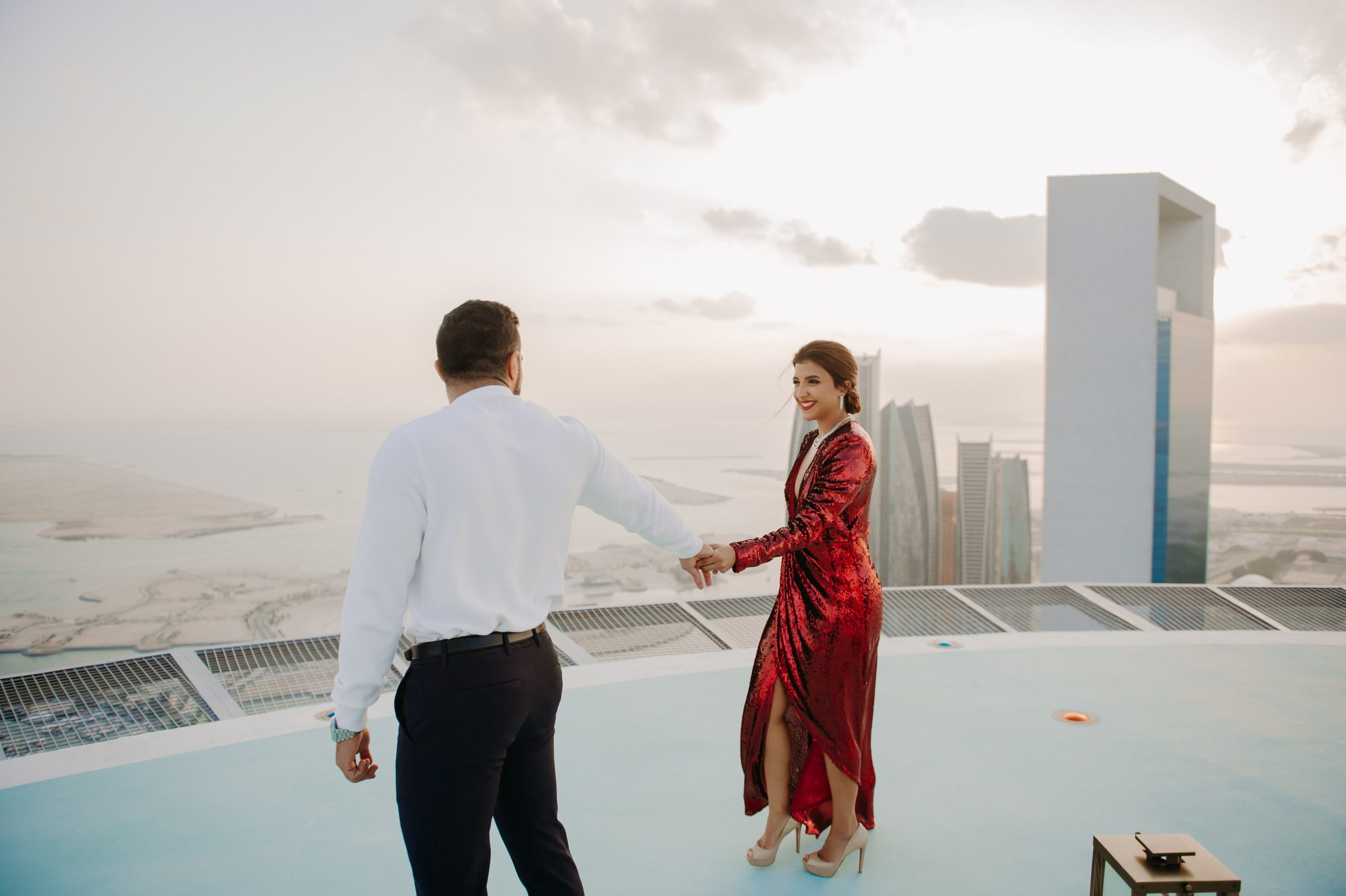 Love Story на высоте (Абу Даби). Фотограф в Москве и Санкт-Петербурге Дарина