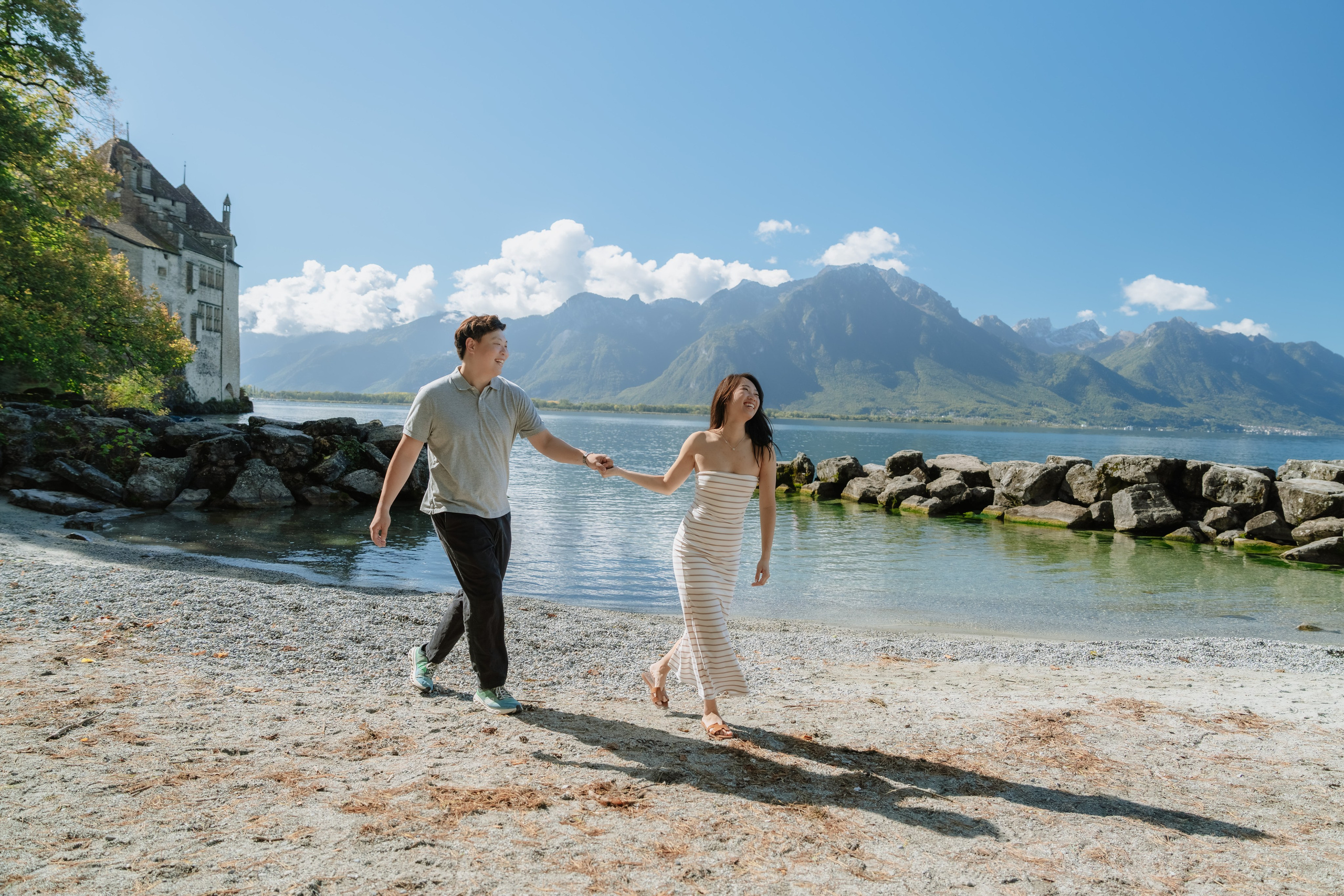 Stephanie & Dominick | Proposal Montreux. Профессиональный свадебный фотограф в Женеве и Швейцарии | Таня Вовчецкая
