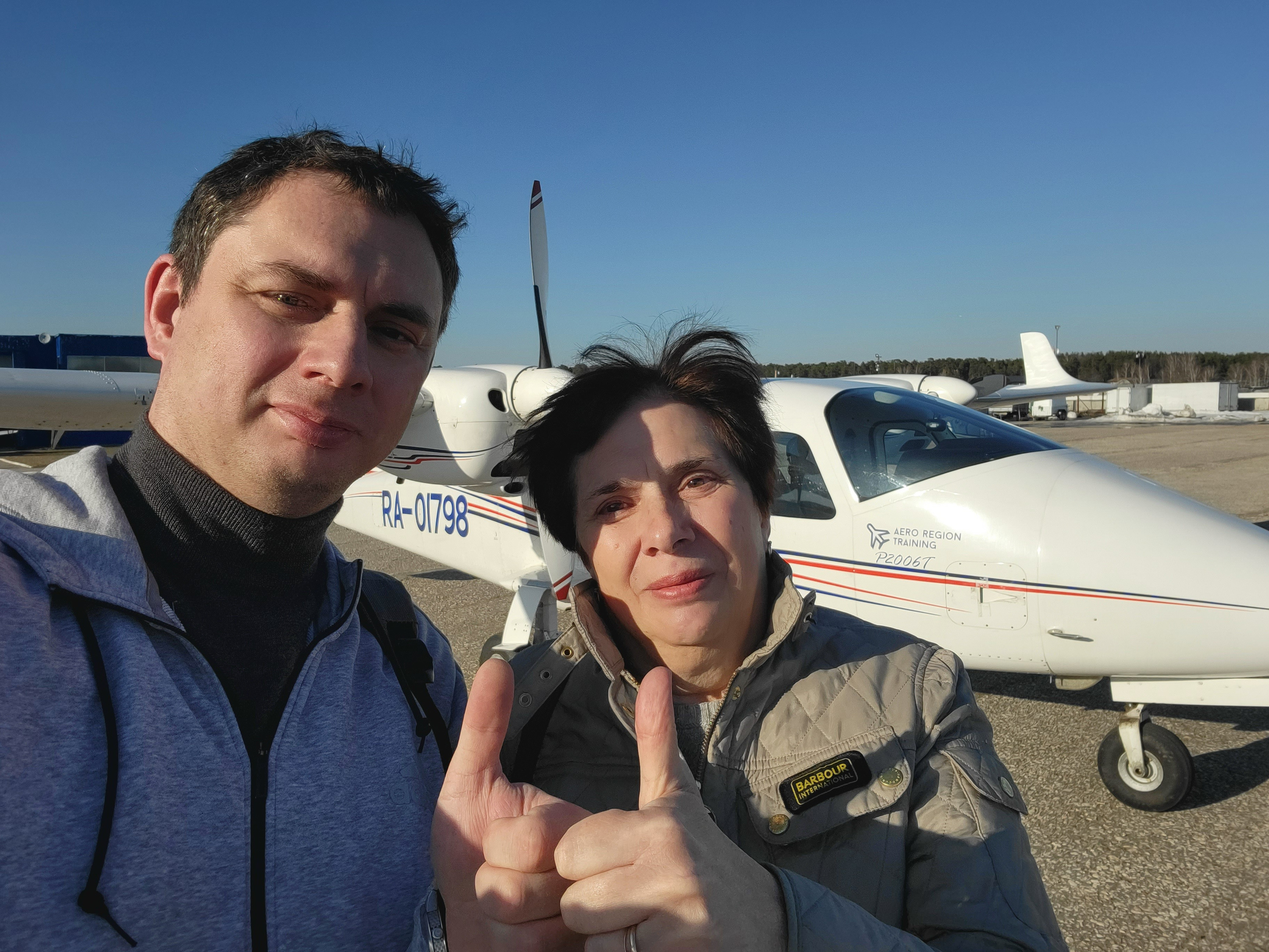 Несмотря на небольшой ветер, полет прошел здорово!