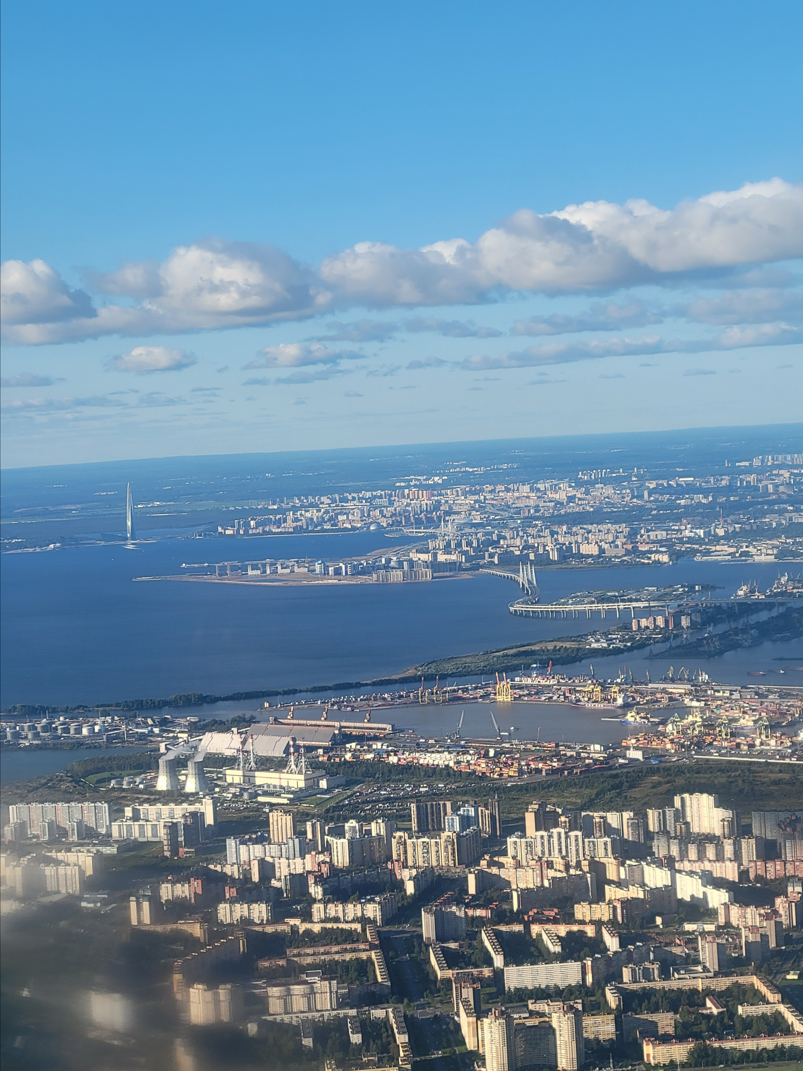 На взлете из Пулково - вид на город в подарок