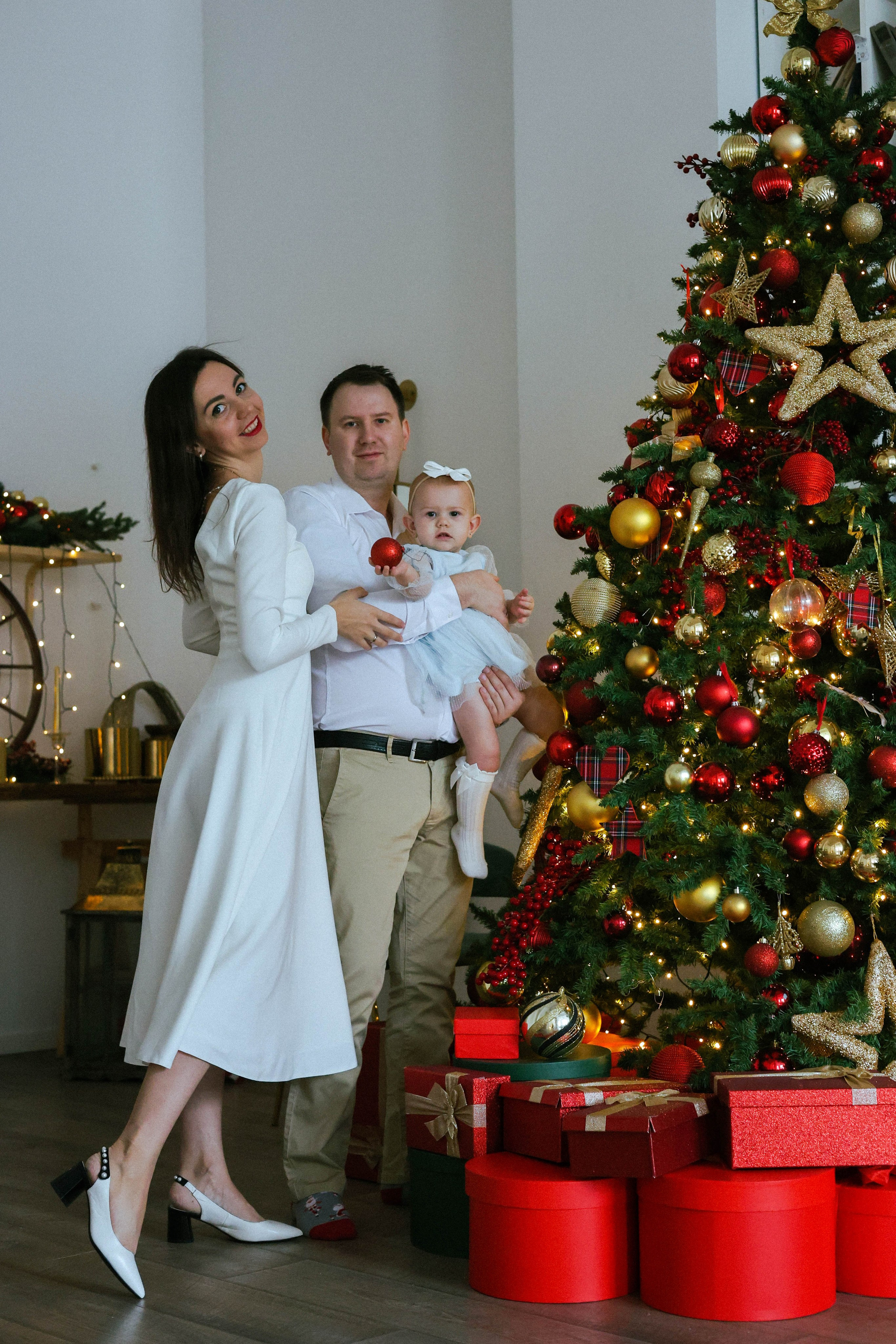 Новогодняя история «Ирина и ее семья». Фотограф в Москве Анастасия Калинина