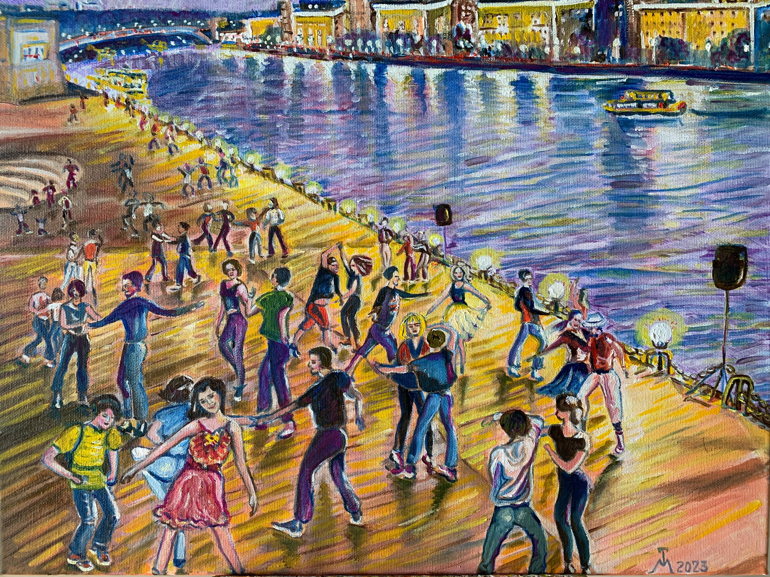 Dancing on the water 50/60 cm Oil on canvas 2023