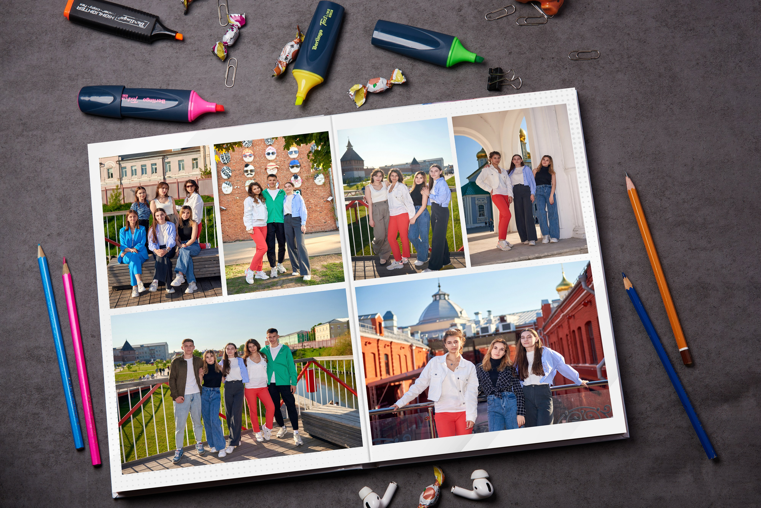 Персональные альбомы на жестких страницах (layflat). Школьный фотограф в Туле Владимир Греков. Выпускные альбомы