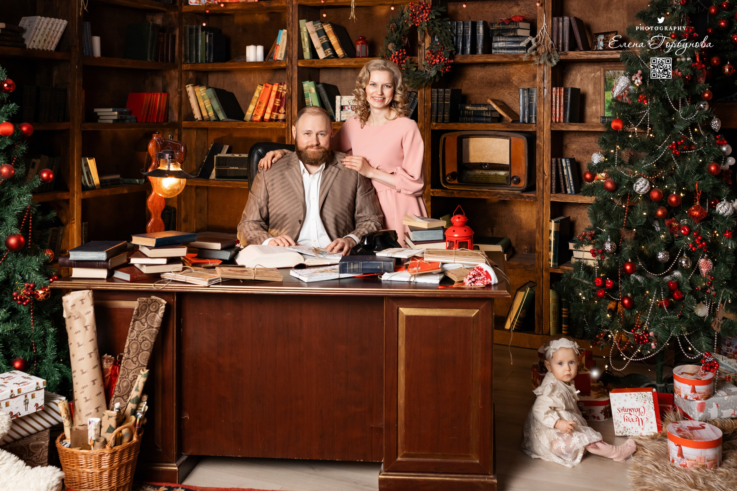 Семья Светланы. Студия Prestig Декабрь 2024. Фотограф Пермь. Свадьбы. Семья и дети, школа, д. сад. Фотокниги