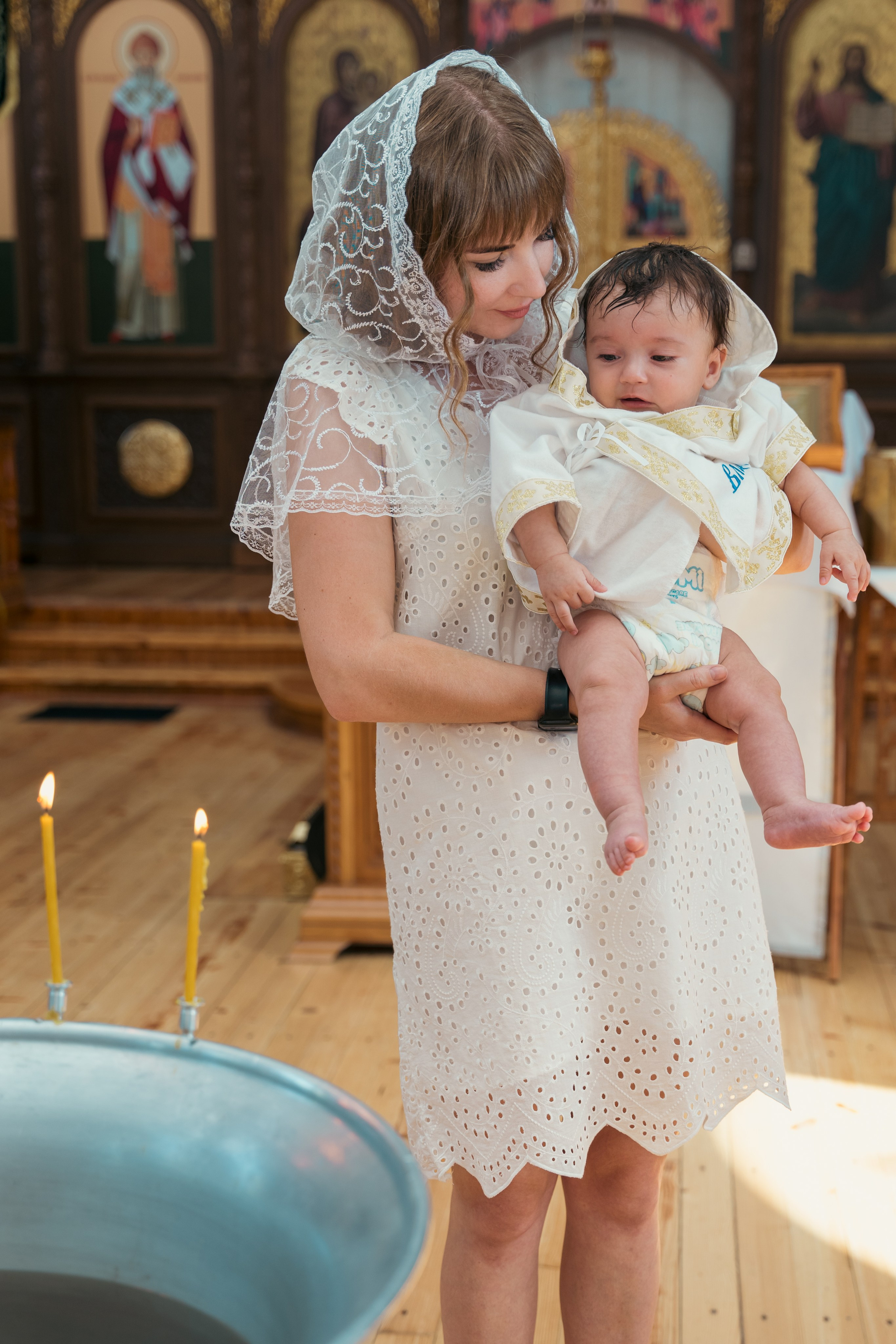 Крещение малыша Владимира: начало духовного пути. Фотограф |Ленинск, Волжский, Волгоград| Наталья Савилова