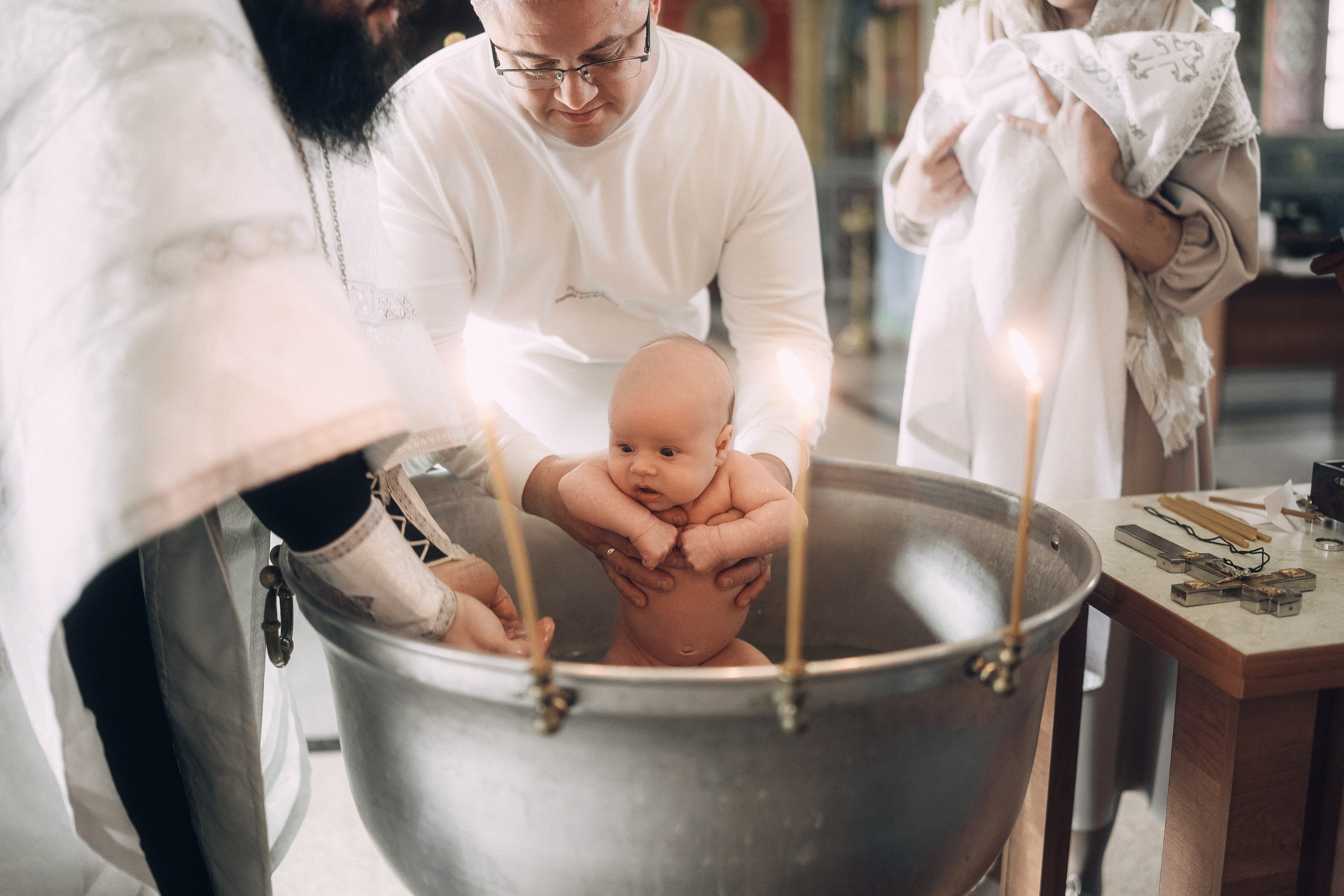 Фотосъемка таинства крещения в Воронеже. Свадебный и репортажный фотограф в Воронеже Роман Янко
