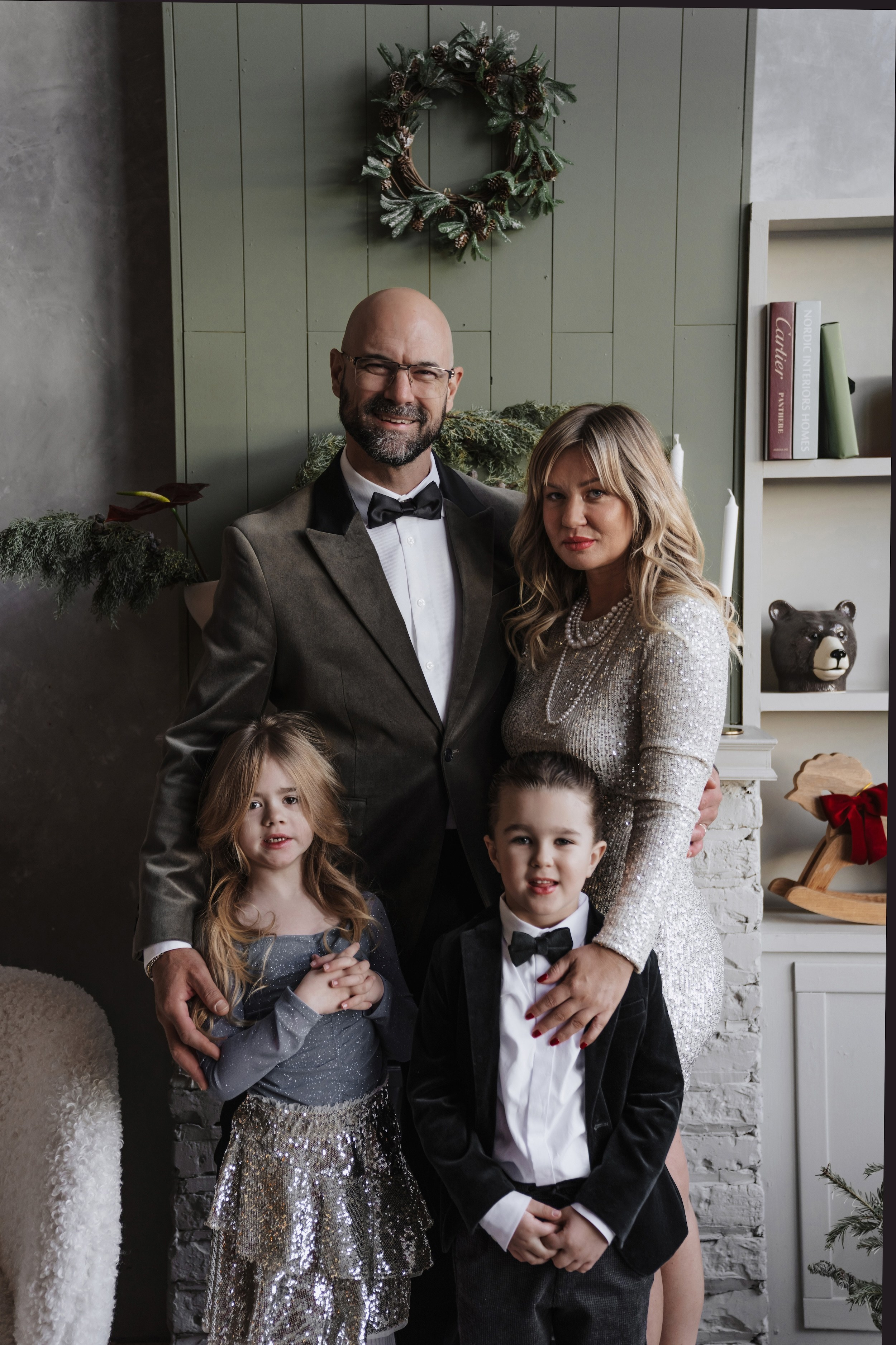 Лиза, Скарлетт, Винсент и Деннис. Минск, Рождество. Olga Modjaro