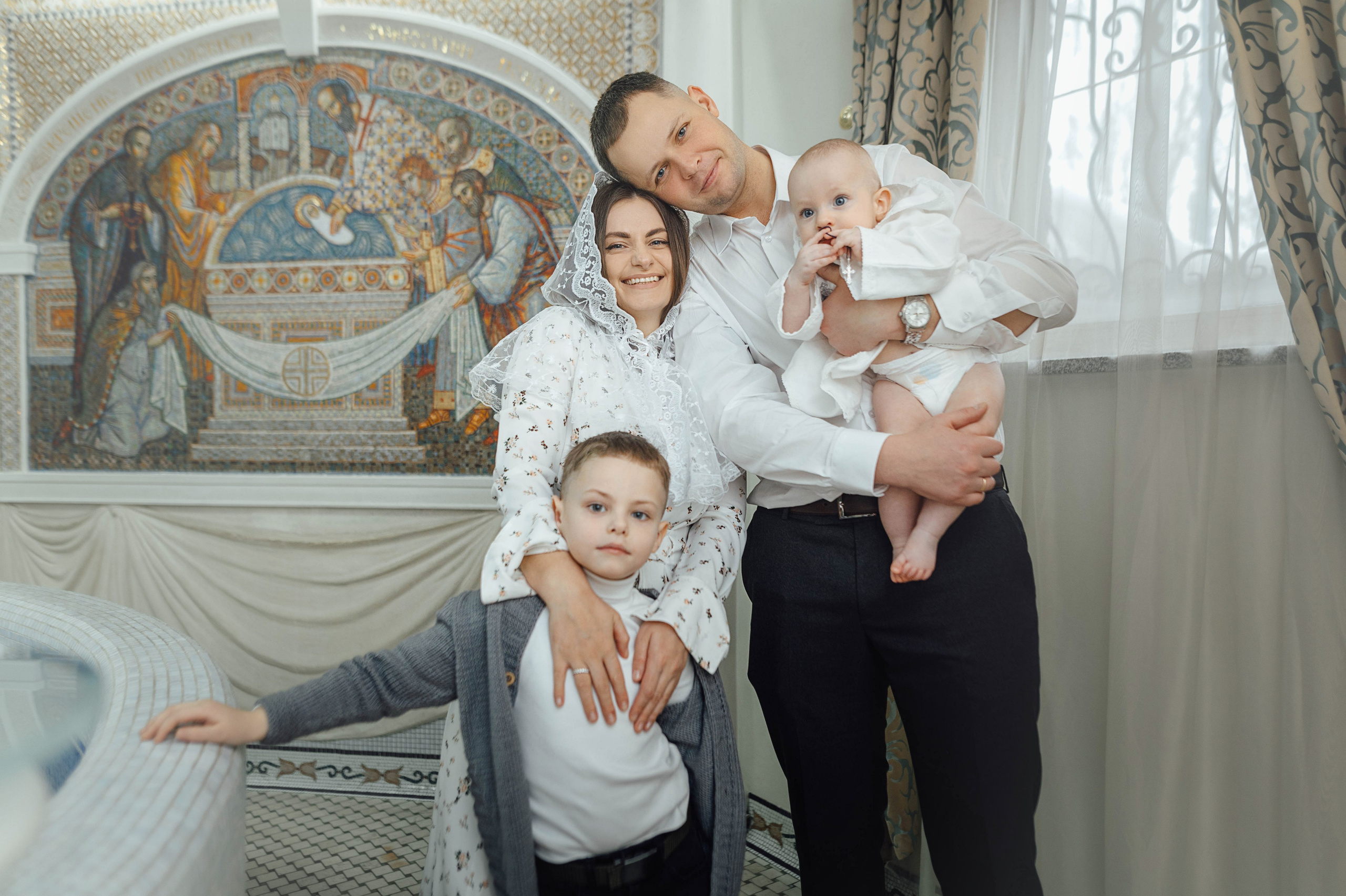 Крещение Матвея, храм Святой Троицы, декабрь 2025