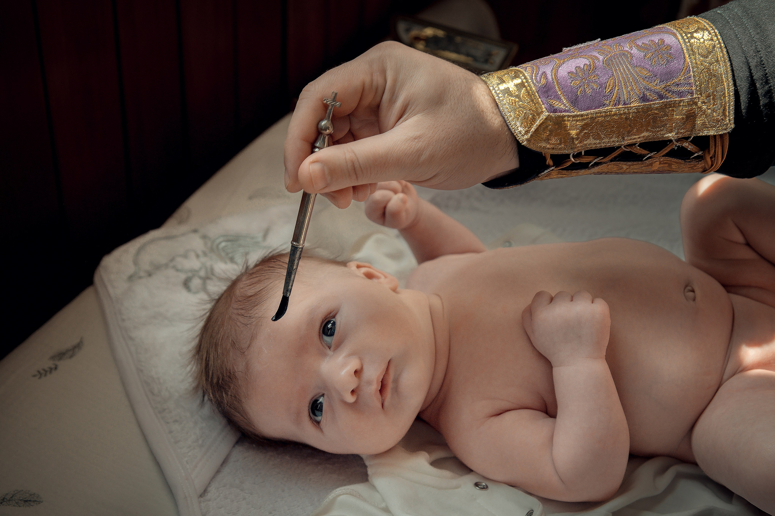 Таинство Крещения Александра. Храм Николая Чудотворца г. Краснослободск. Церковный, семейный и репортажный фотограф Волгоград, Волжский