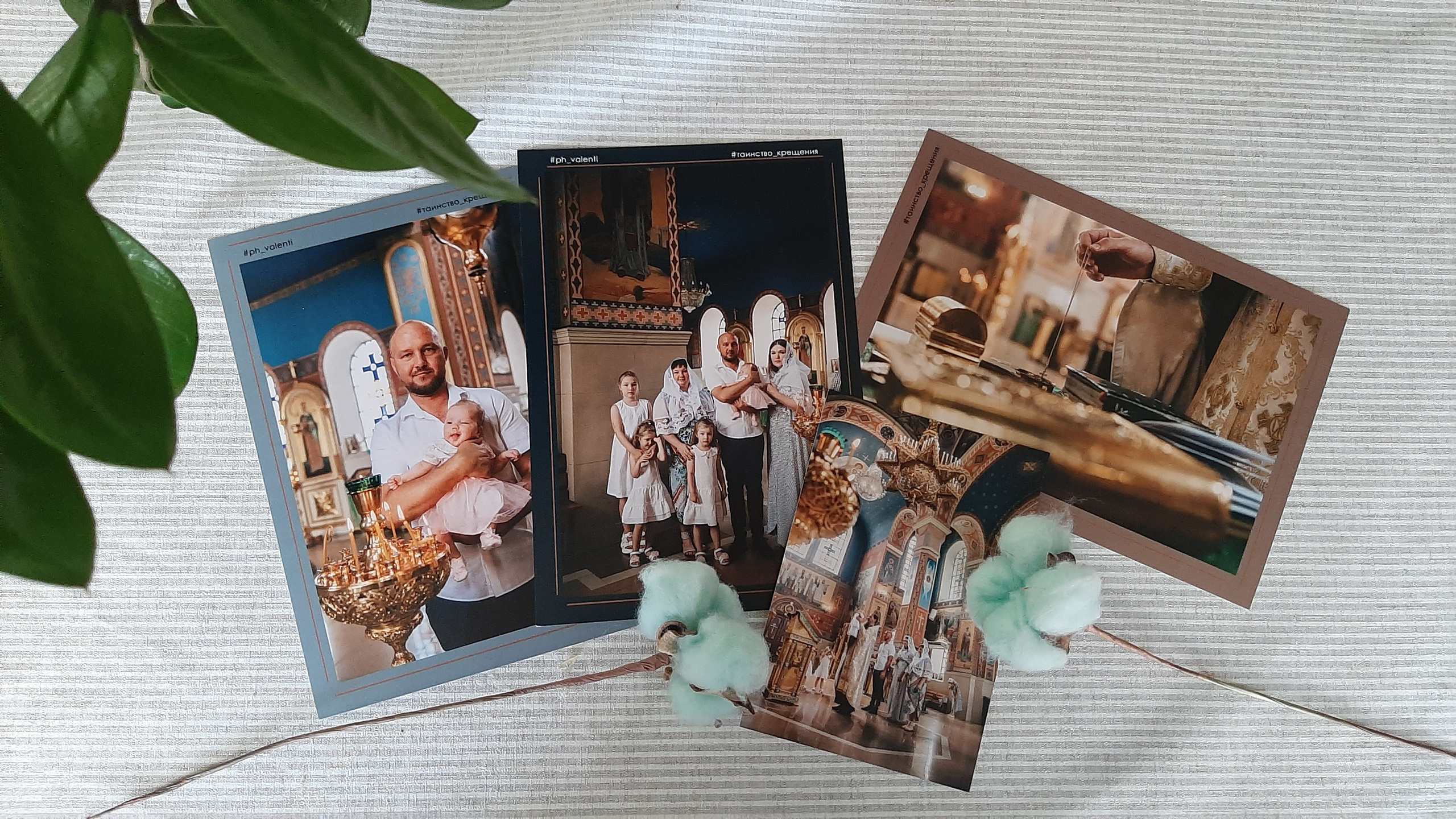 Книга Крещения + минибуки дубликаты родителям. Новодонецкая. Фотограф Котова Валентина