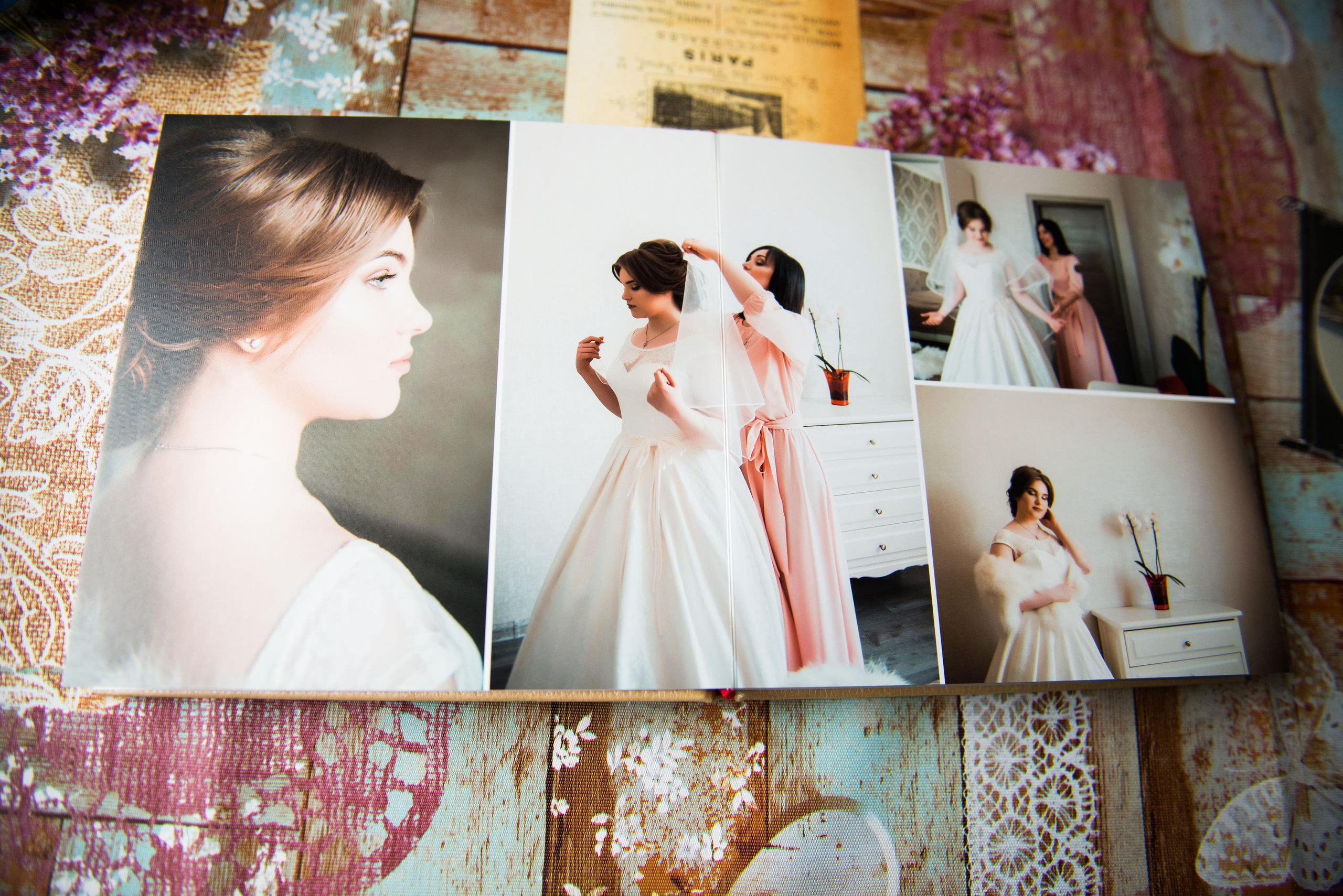 Свадебная фотокнига. Размер 20*20см. Плотные листы. Фотограф Котова Валентина