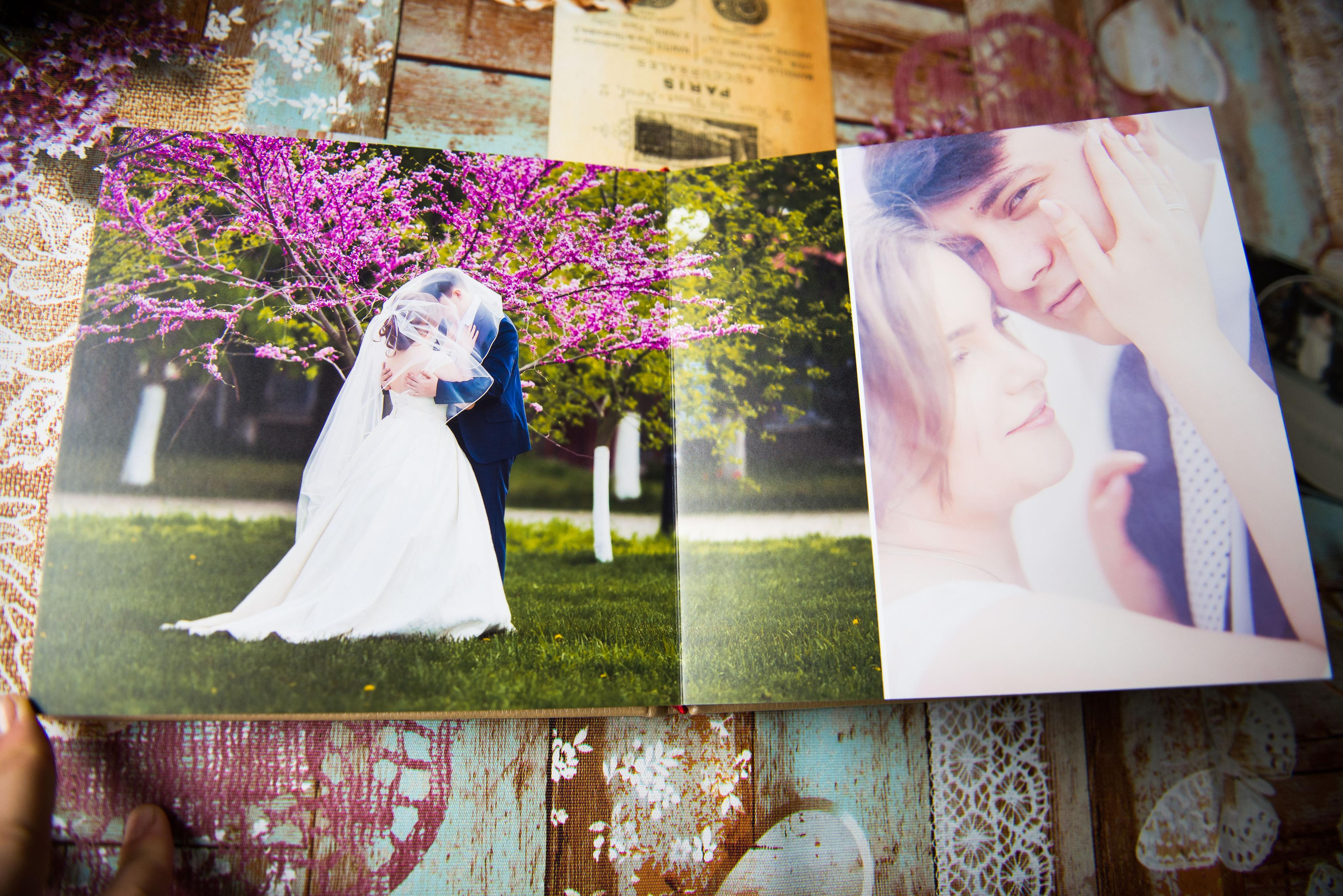 Свадебная фотокнига. Размер 20*20см. Плотные листы. Фотограф Котова Валентина