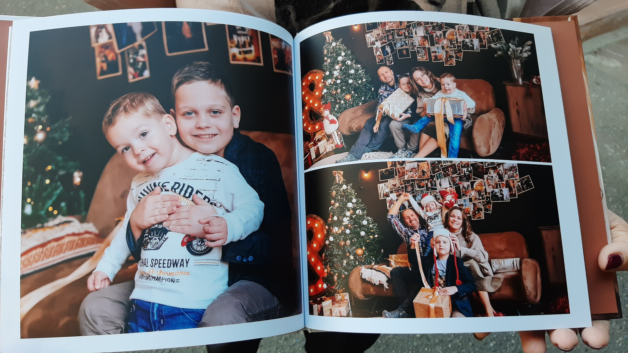 Сборник за 5 лет новогодних съемок одной семьи. Мягкие листы. Фотограф Котова Валентина