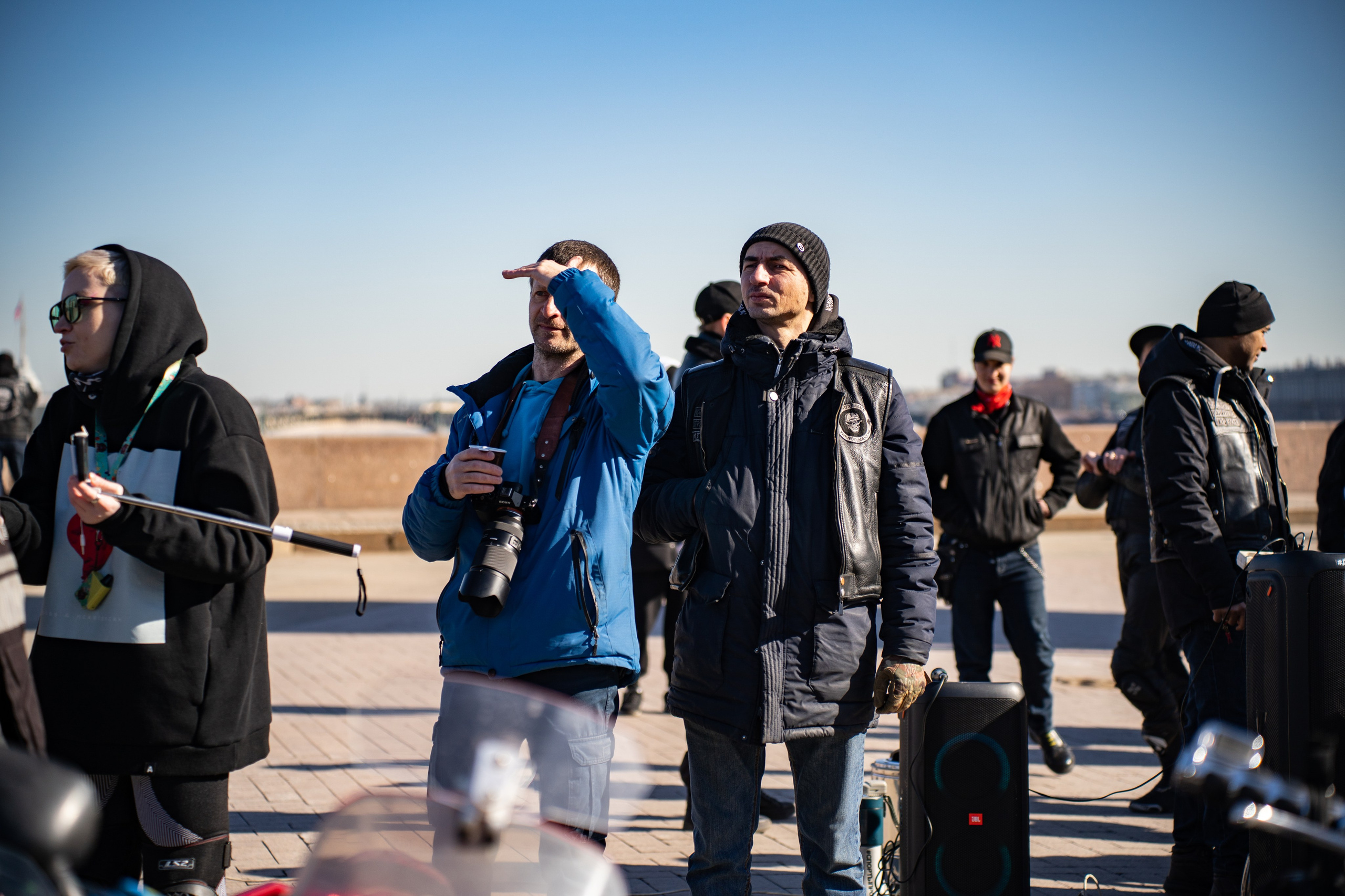 Весенний прохват мотоклуба Normans Riders MC. Концертный и репортажный фотограф в Санкт-Петербурге Слава Пахомов
